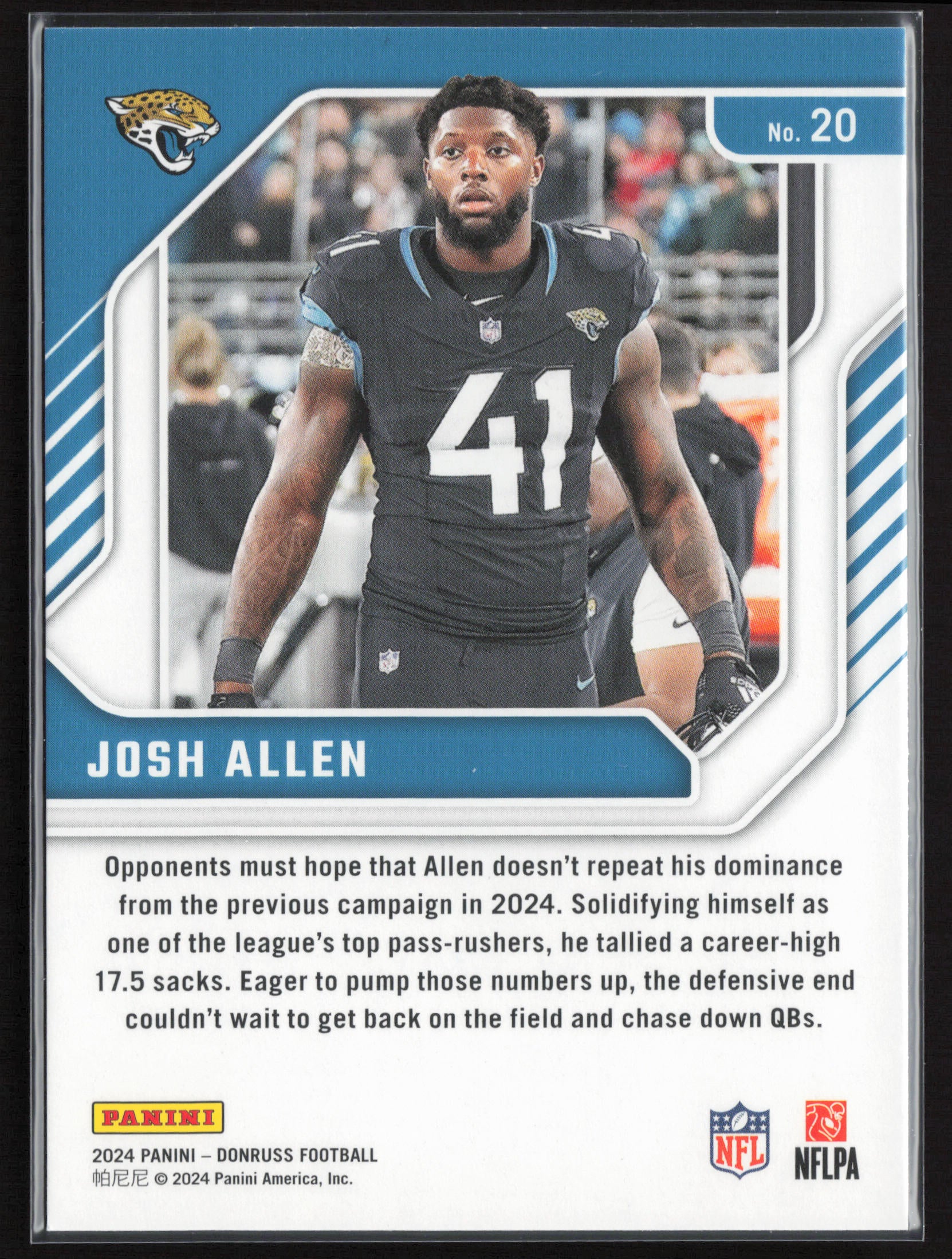 2024 Donruss #20 Josh Allen The Elite Series