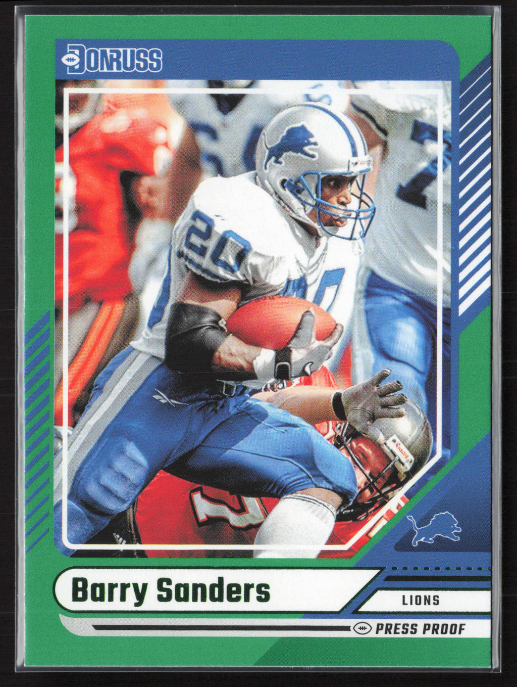 2024 Donruss #266 Barry Sanders Press Proof Green