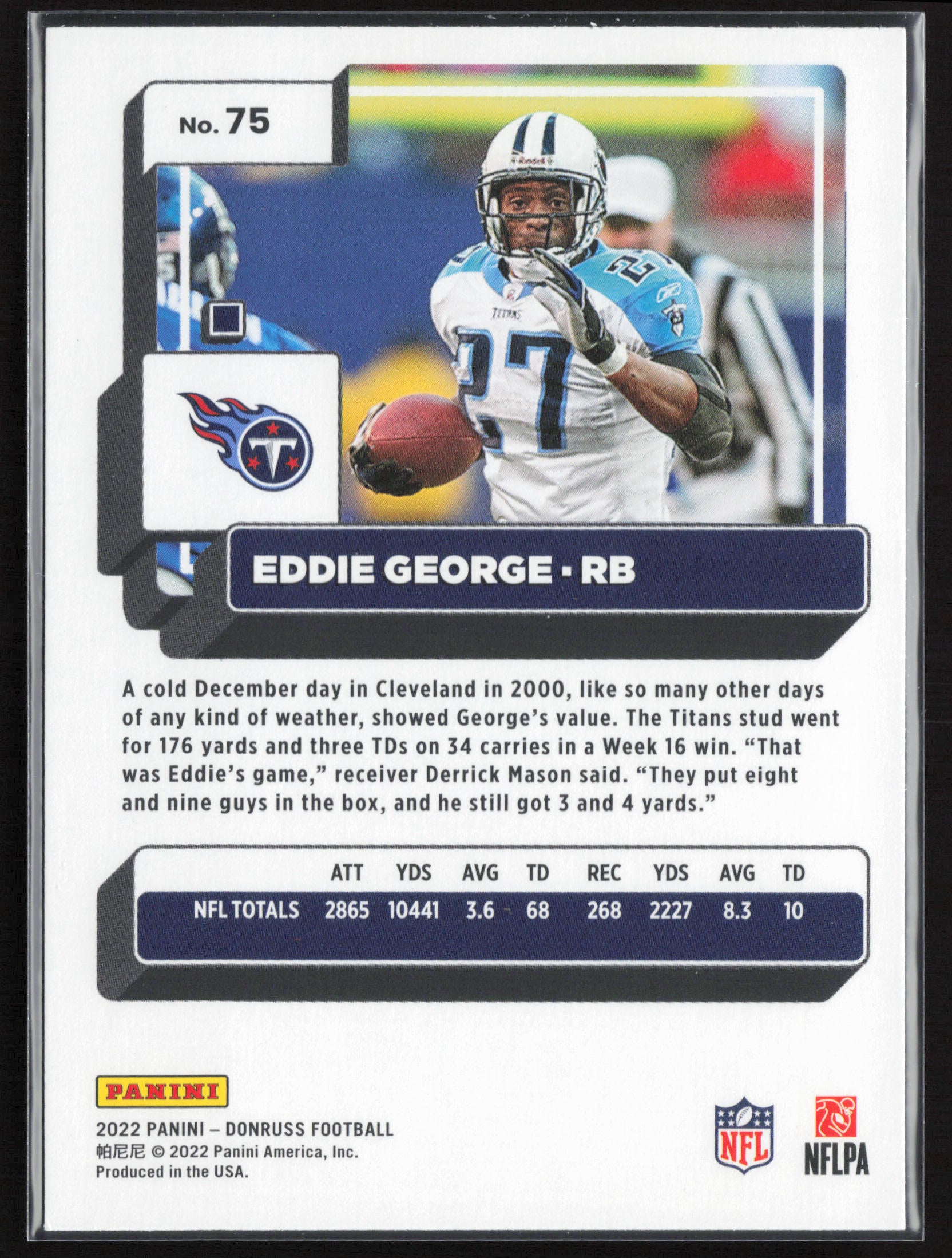 2022 Donruss #75 Eddie George