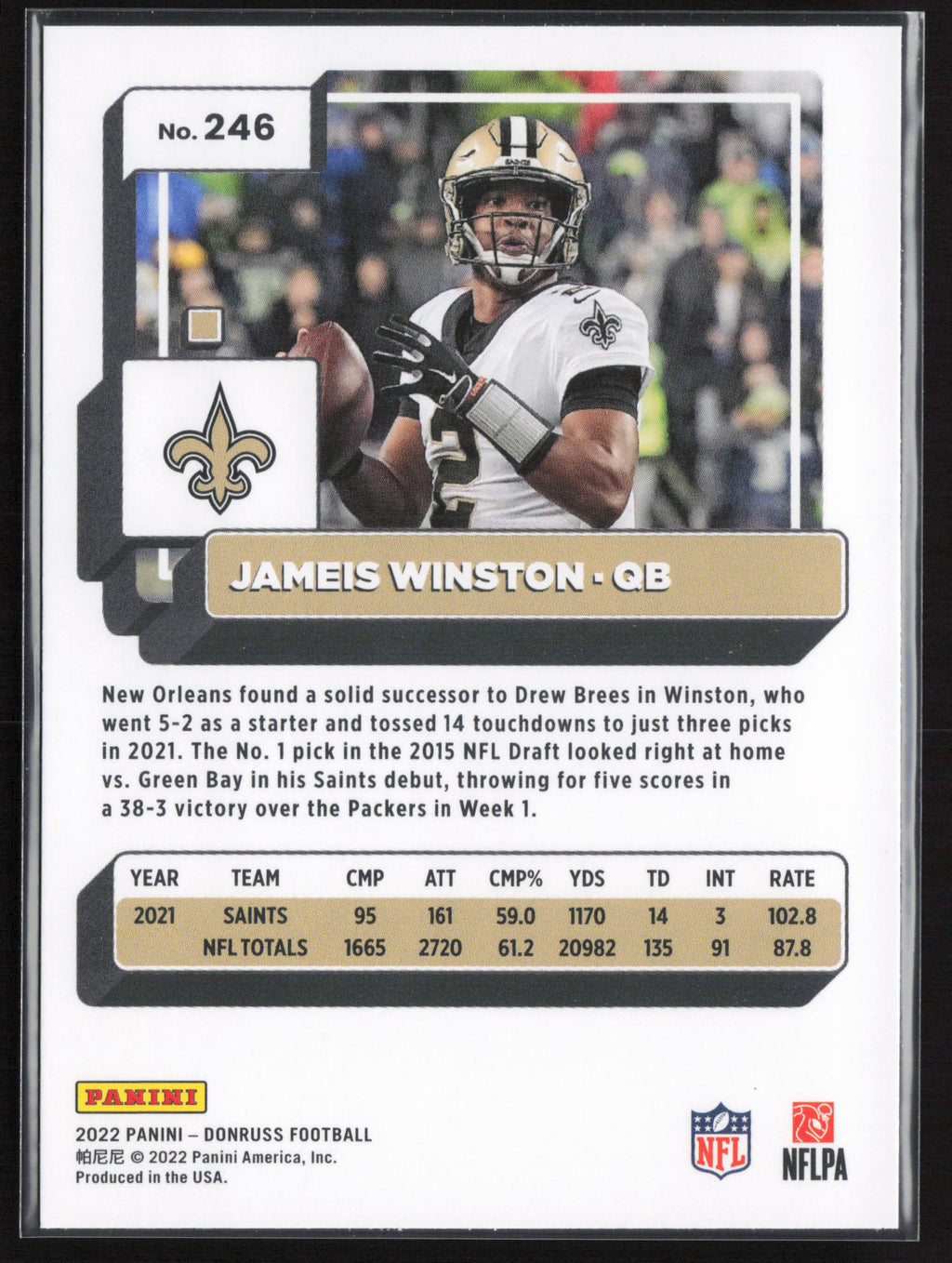2022 Donruss #246 Jameis Winston