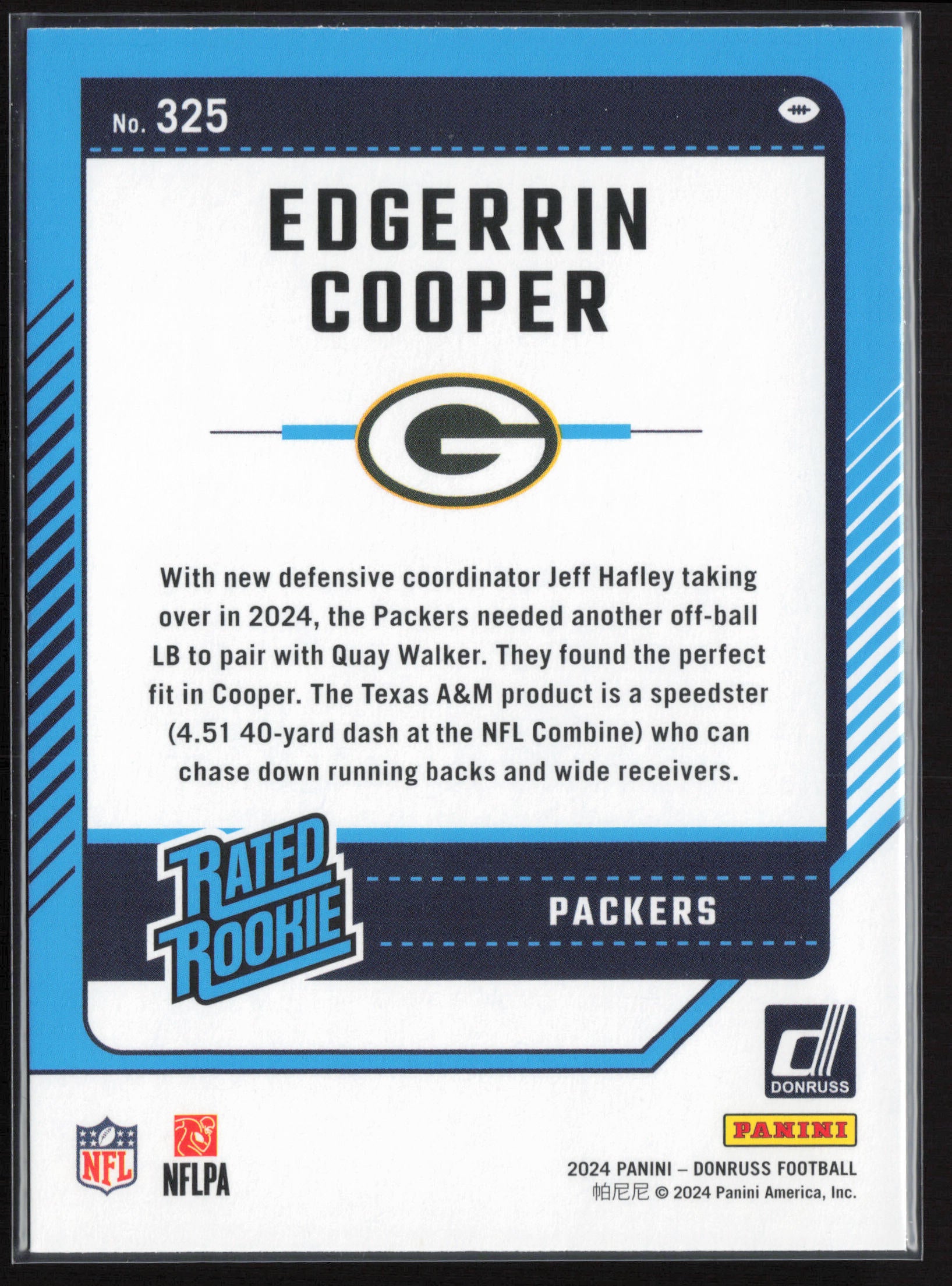 2024 Donruss #325 Edgerrin Cooper