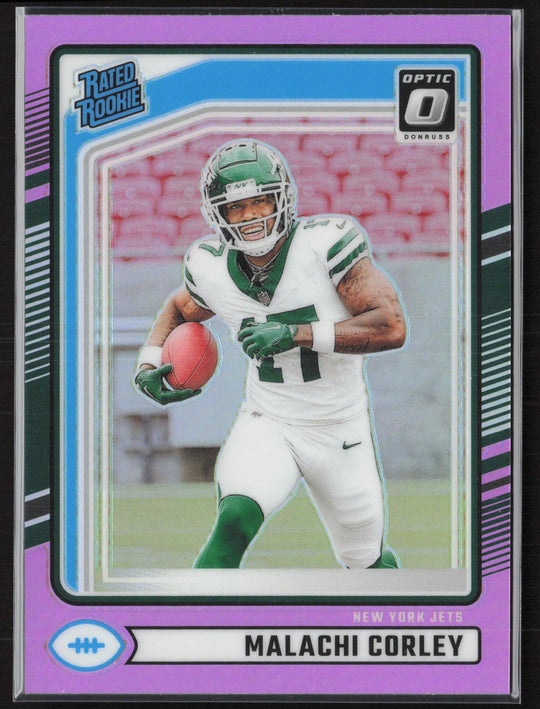 2024 Donruss #333 Malachi Corley Optic Rated Rookies Preview Pink