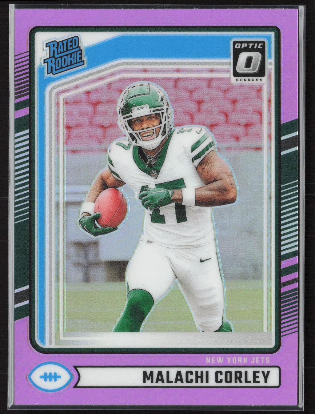 2024 Donruss #333 Malachi Corley Optic Rated Rookies Preview Pink