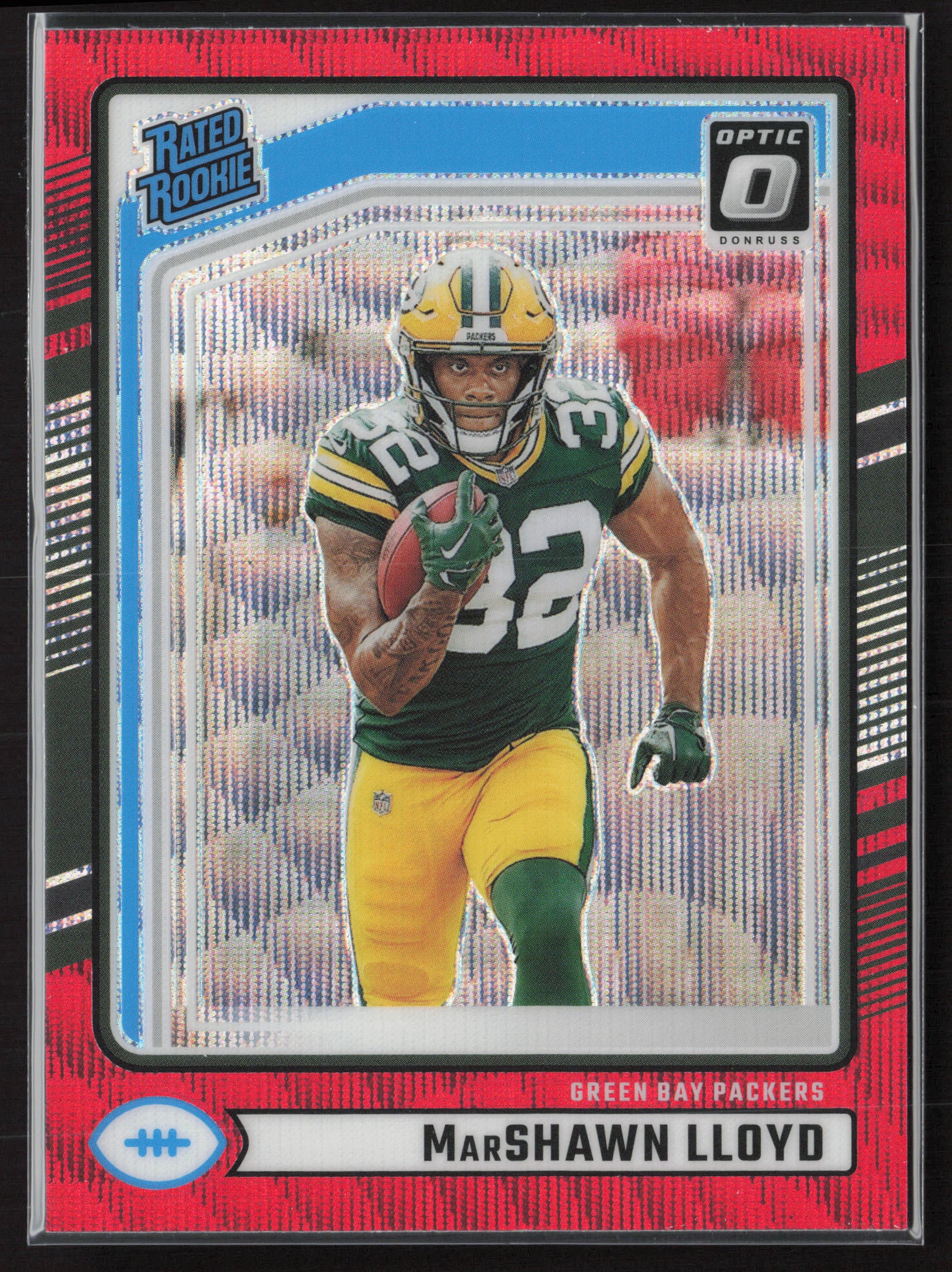 2024 Donruss #374 MarShawn Lloyd Optic Rated Rookies Preview Red Wave