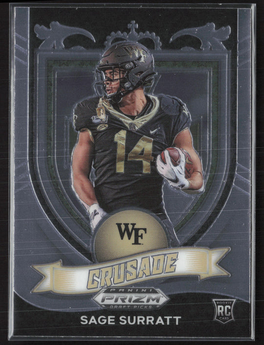 2021 Panini Prizm Draft Picks Collegiate #177 Sage Surratt