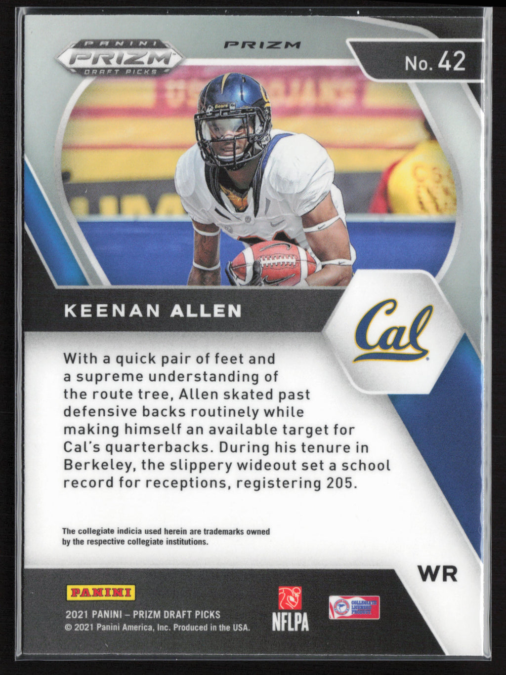 2021 Panini Prizm Draft Picks Collegiate #42 Keenan Allen Green