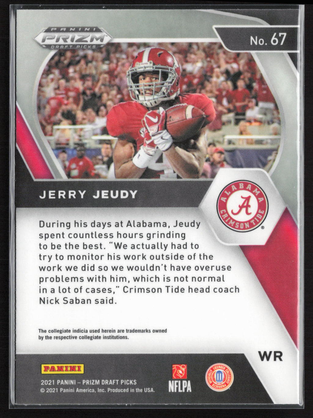 2021 Panini Prizm Draft Picks Collegiate #67 Jerry Jeudy