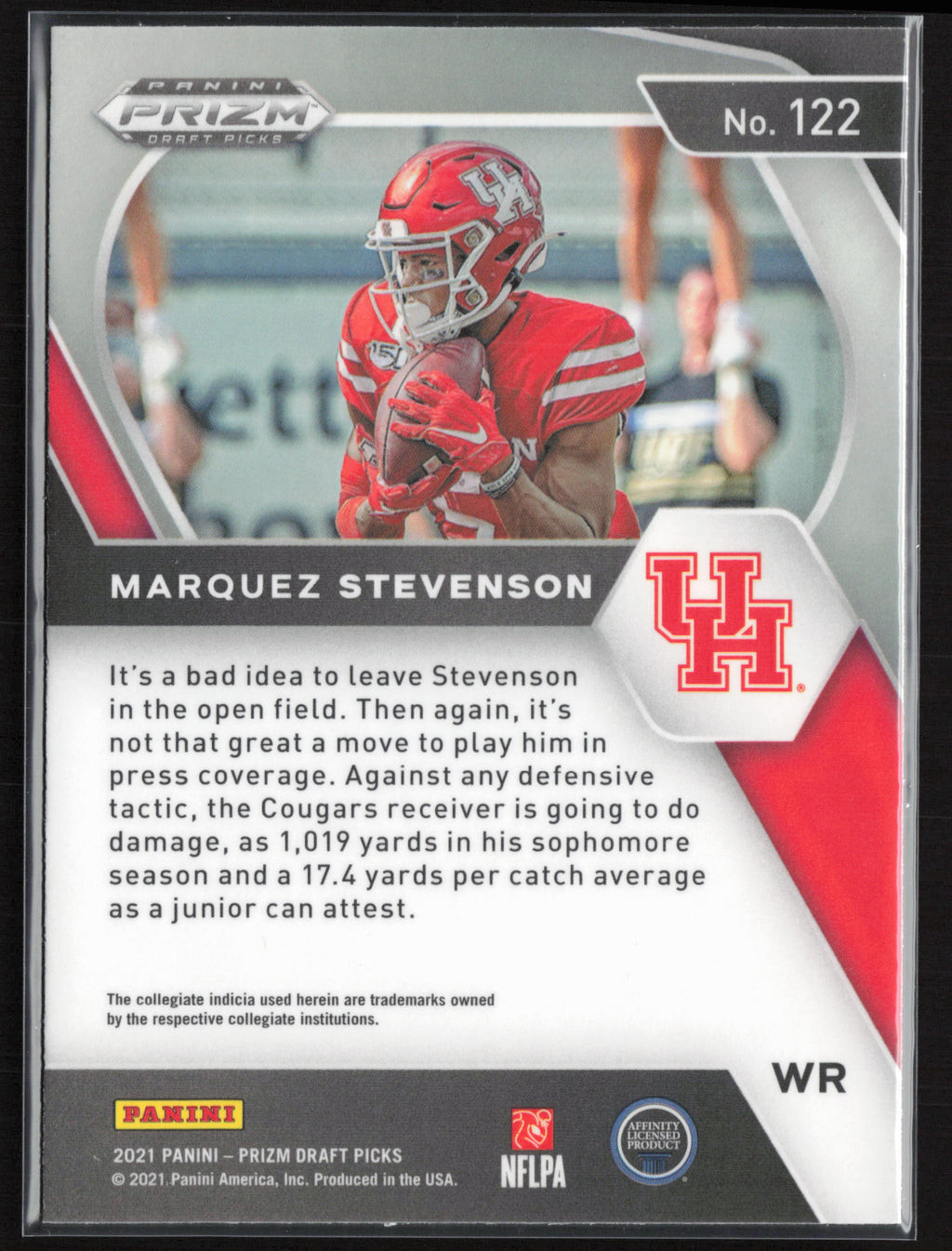 2021 Panini Prizm Draft Picks Collegiate #122 Marquez Stevenson