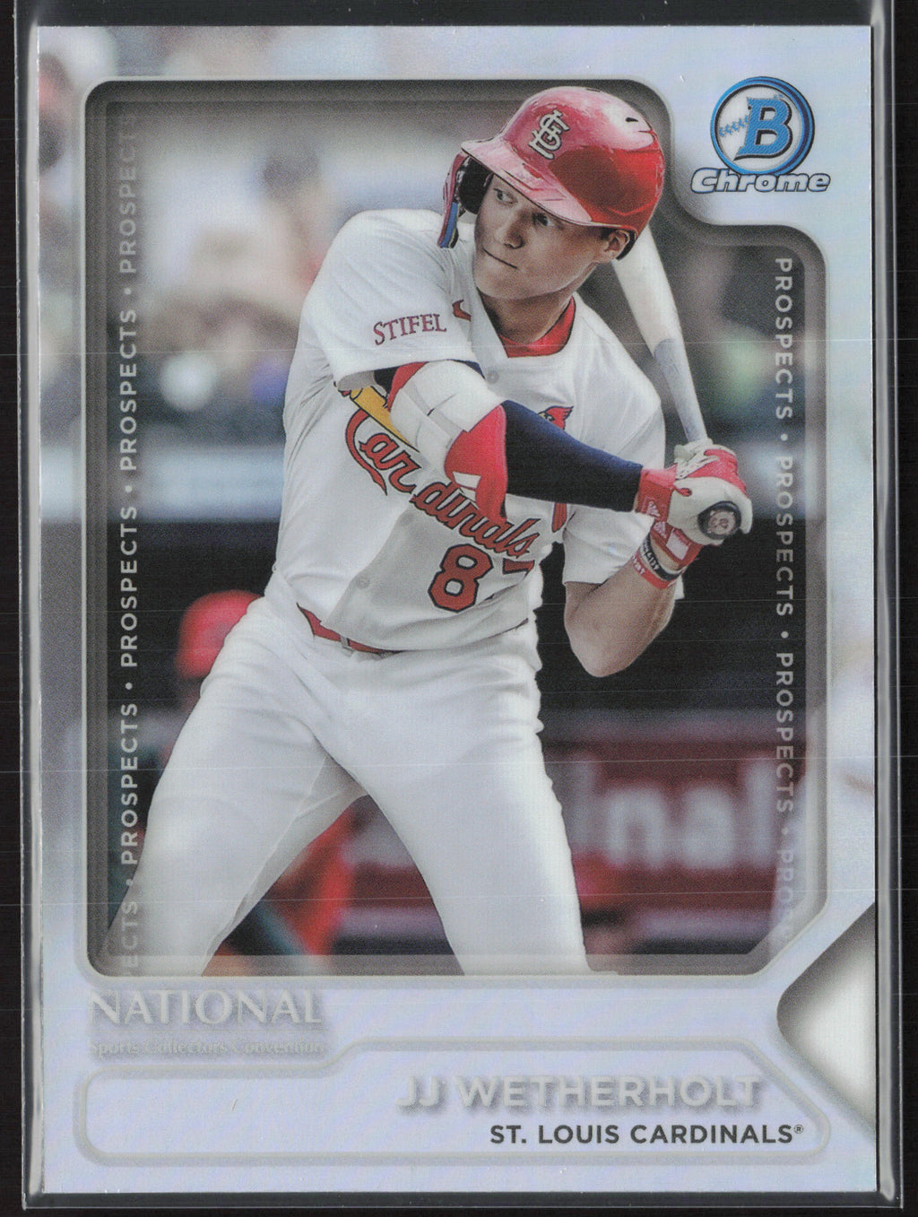 2025 Topps Chrome National Sports #TP-7 JJ Wetherholt Bowman Chrome Prospects