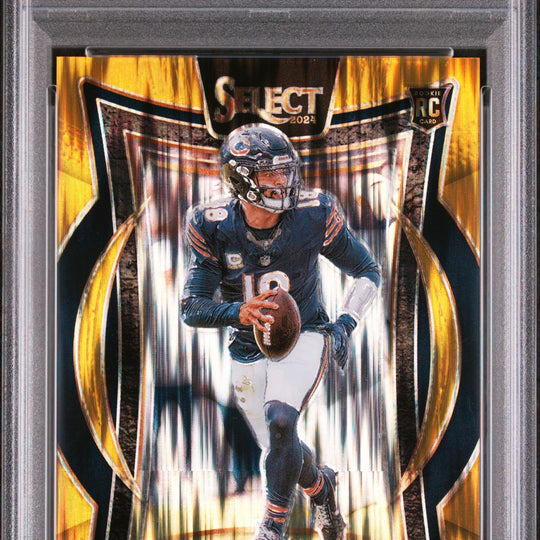 2024 Panini Select #25 Caleb Williams Gold Shock PSA 9