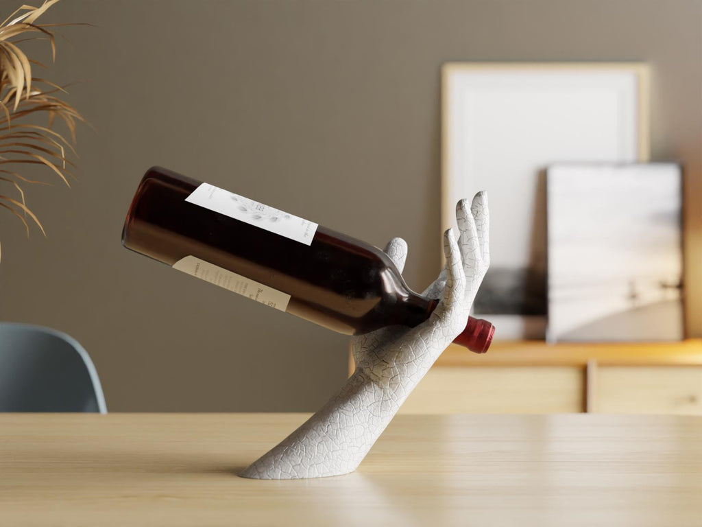 VinoGrace Elegance Wine Holder – Artistic Human Arm Display for Wine Lovers