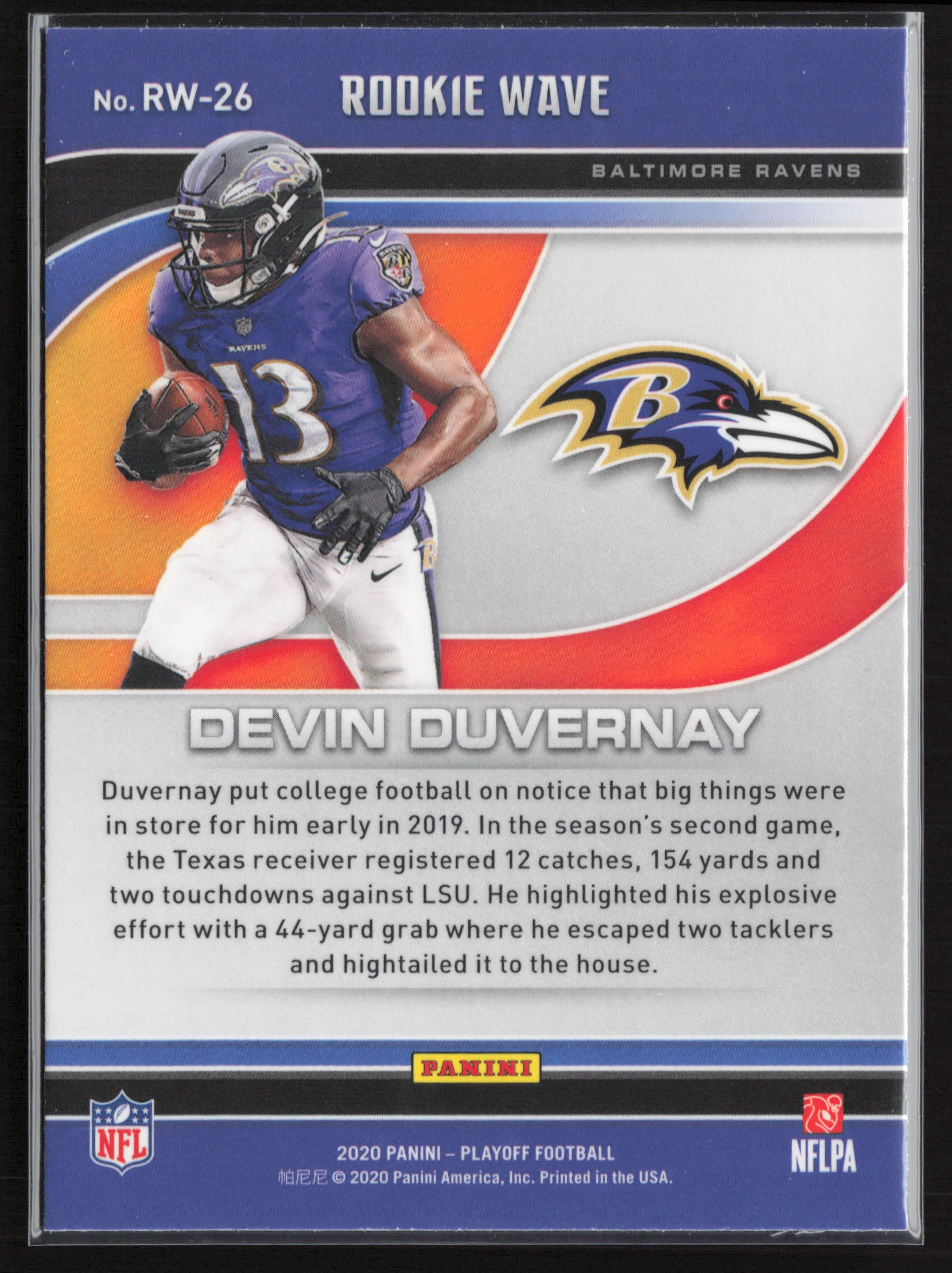 2020 Panini Playoff #RW-26 Devin Duvernay Rookie Wave