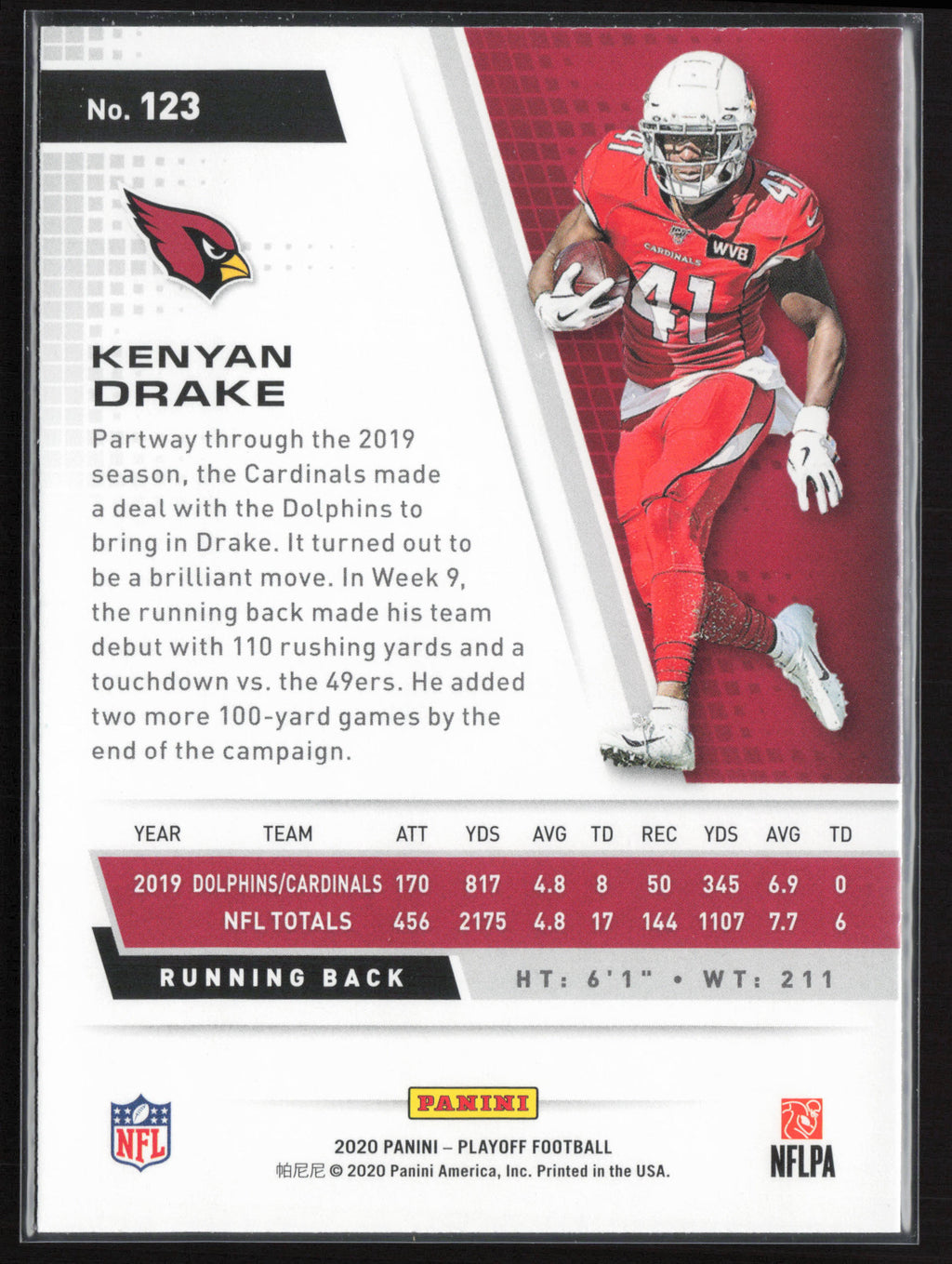 2020 Panini Playoff #123 Kenyan Drake
