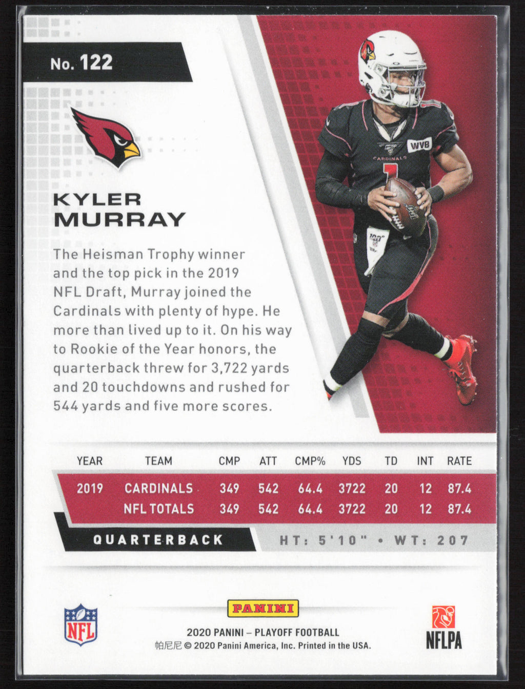 2020 Panini Playoff #122 Kyler Murray Kickoff