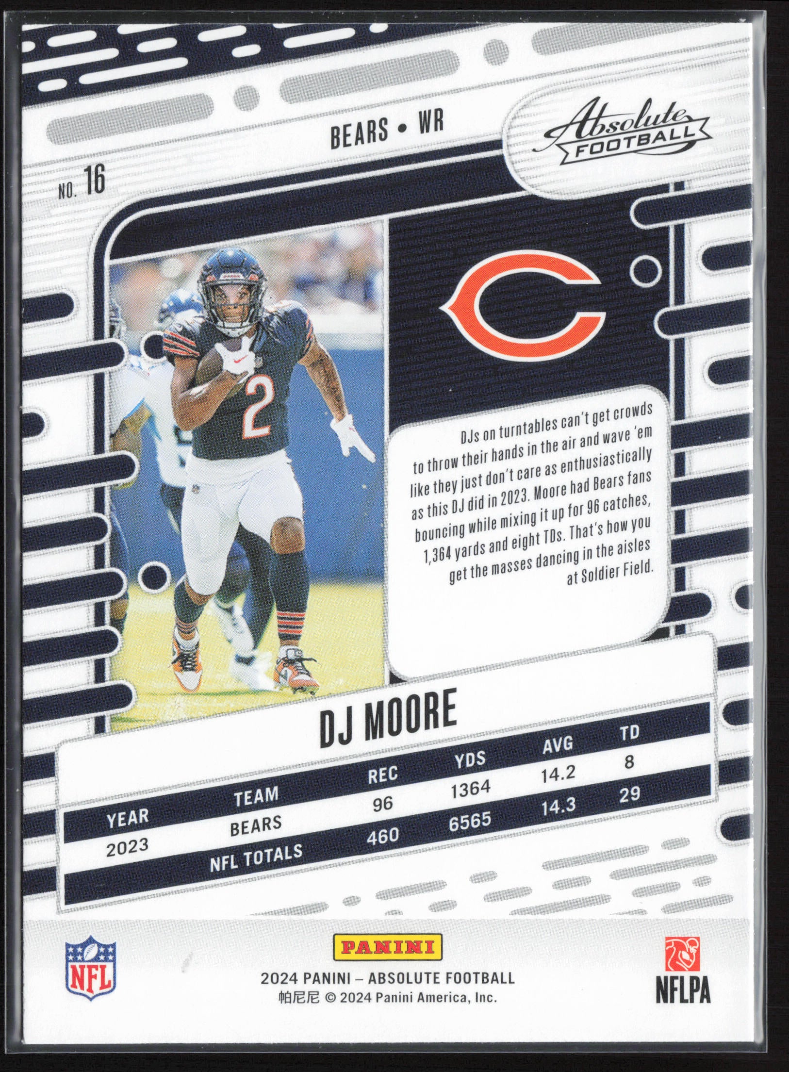 2024 Panini Absolute #16 DJ Moore Retail