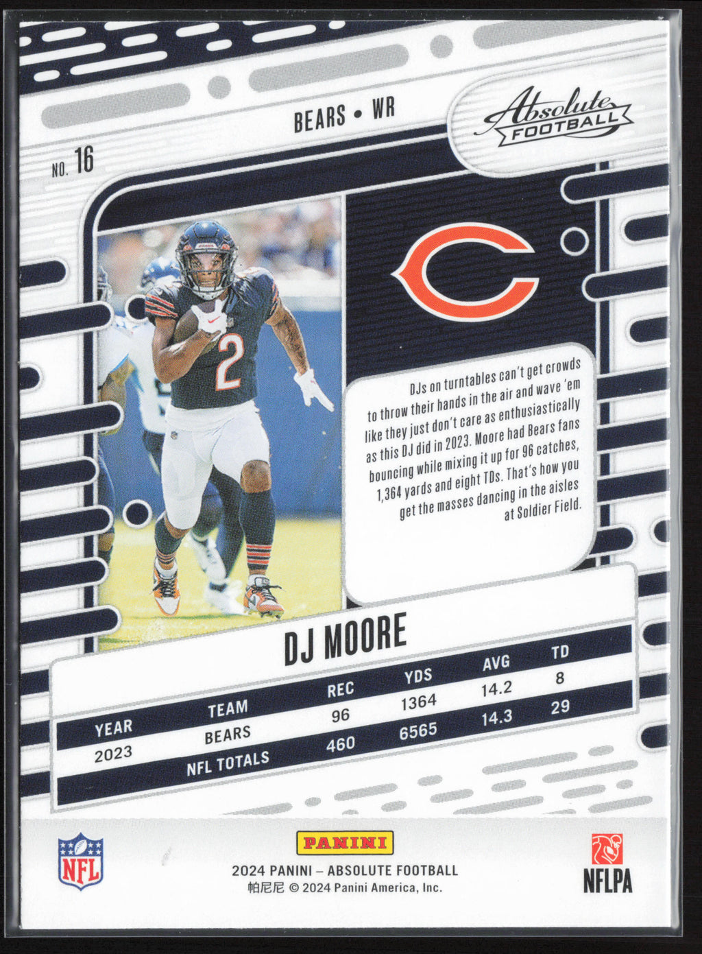 2024 Panini Absolute #16 DJ Moore Retail