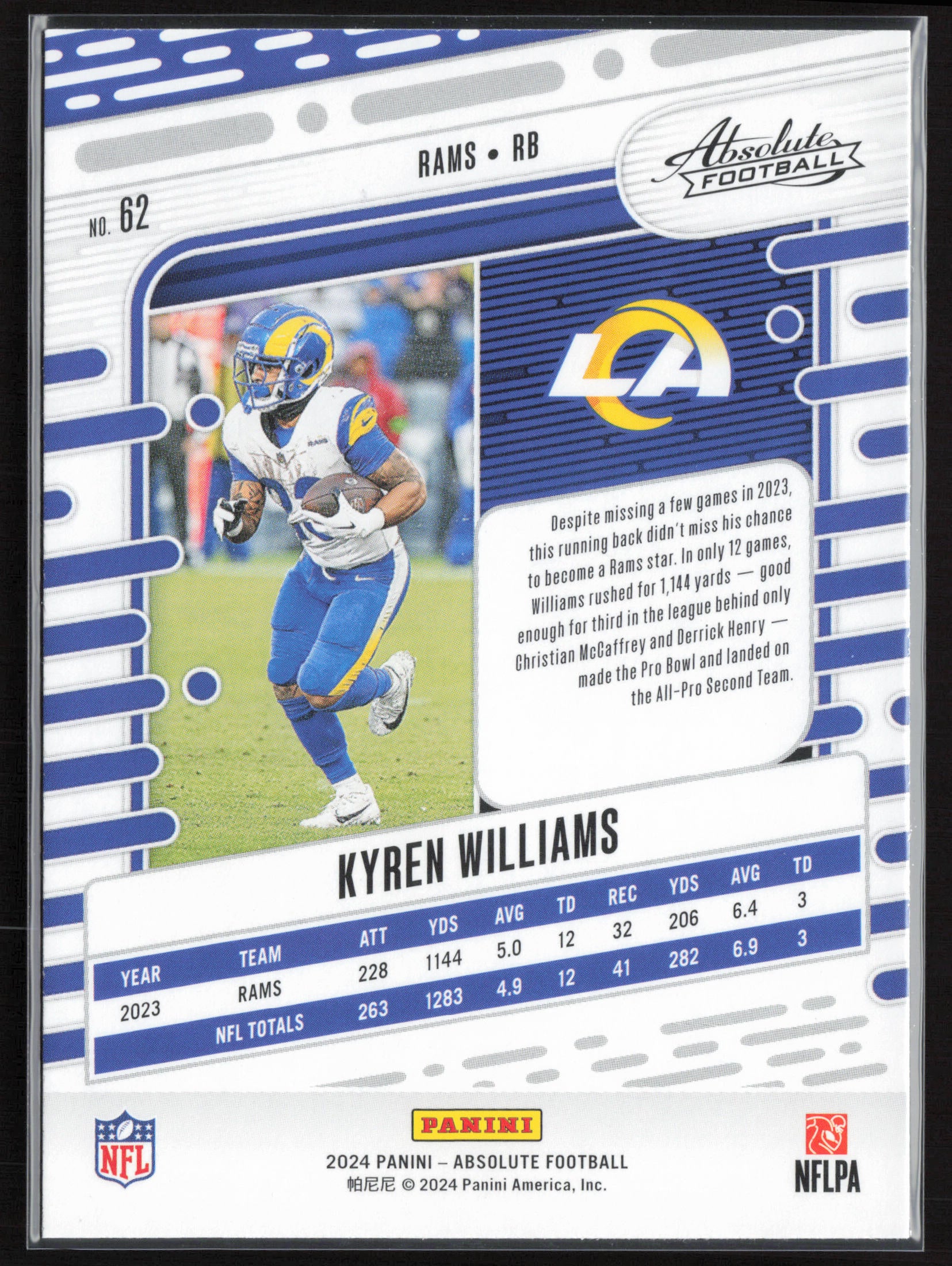 2024 Panini Absolute #62 Kyren Williams Retail