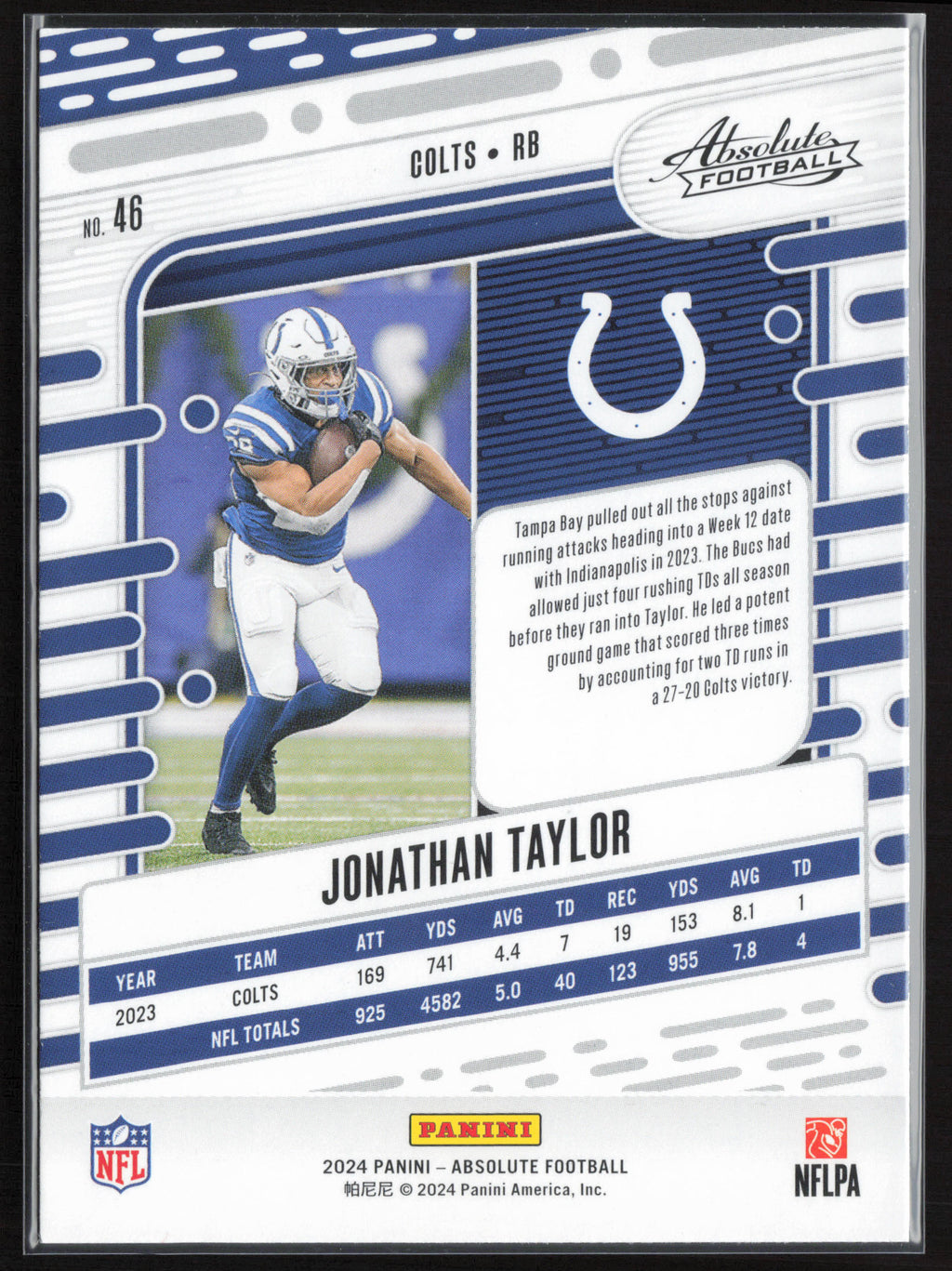 2024 Panini Absolute #46 Jonathan Taylor Retail