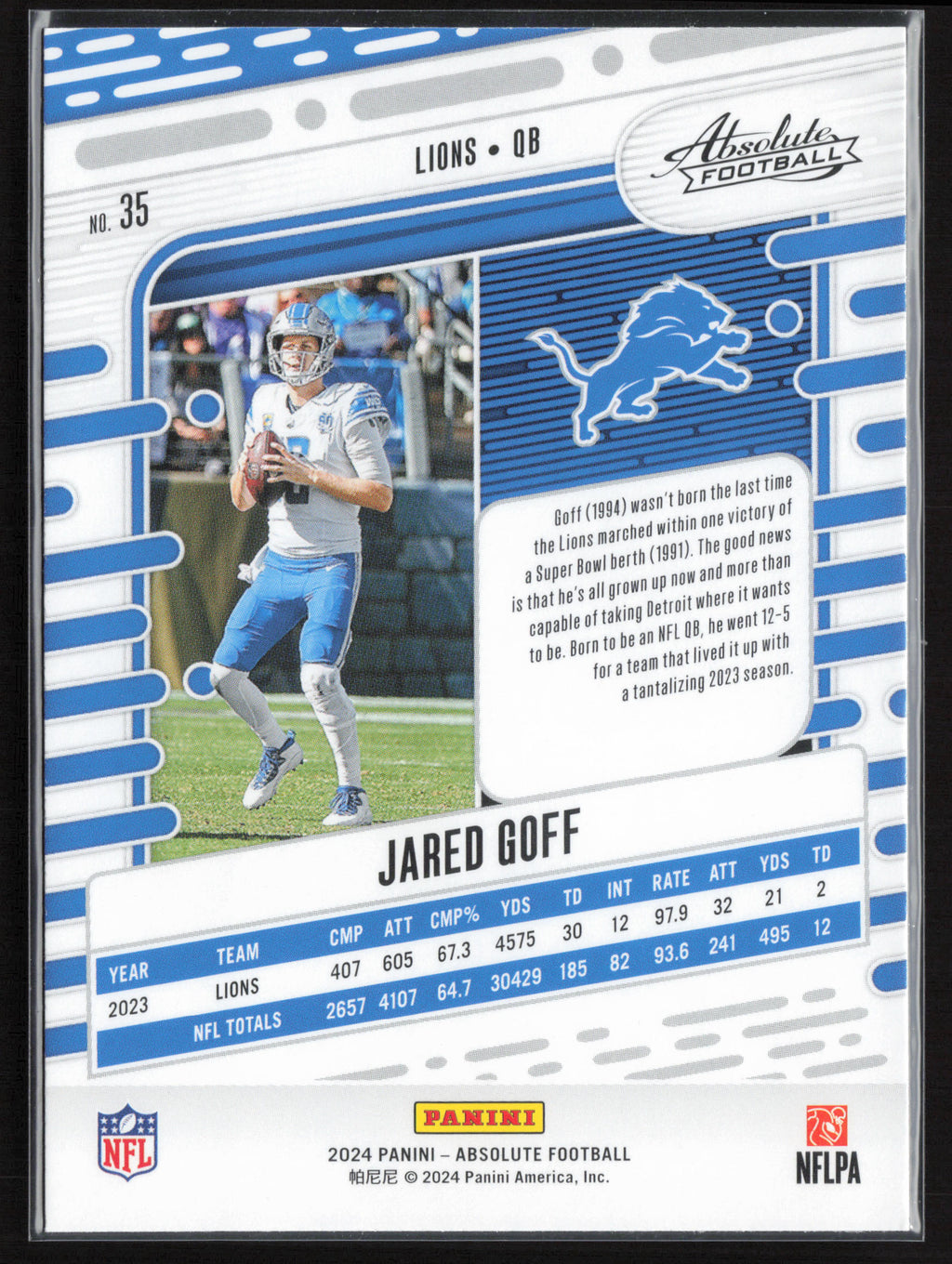 2024 Panini Absolute #35 Jared Goff