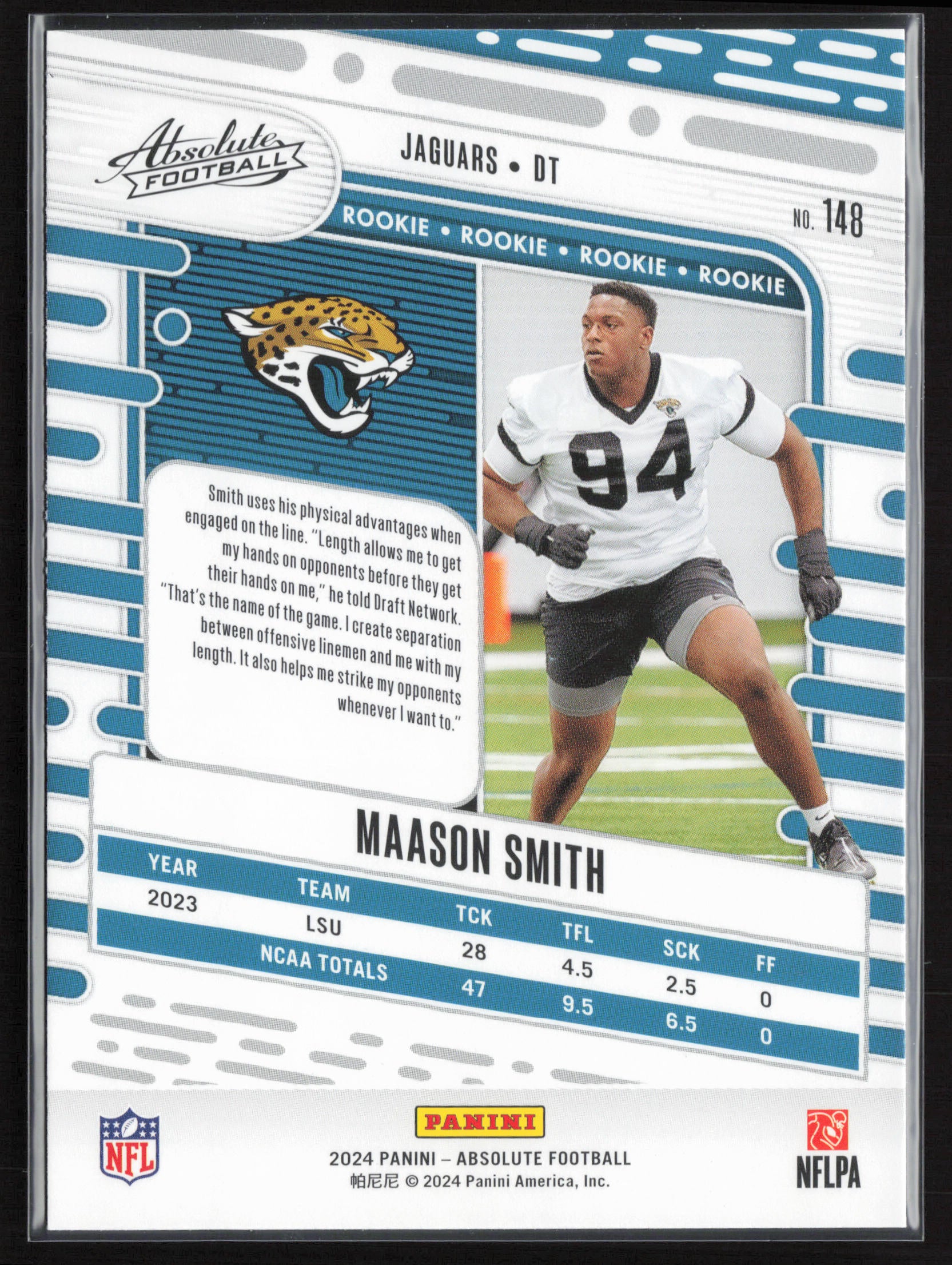 2024 Panini Absolute #148 Maason Smith Retail