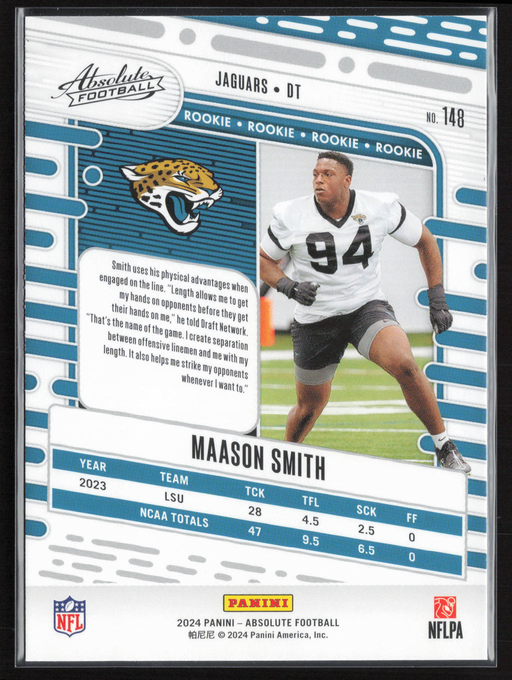 2024 Panini Absolute #148 Maason Smith Retail