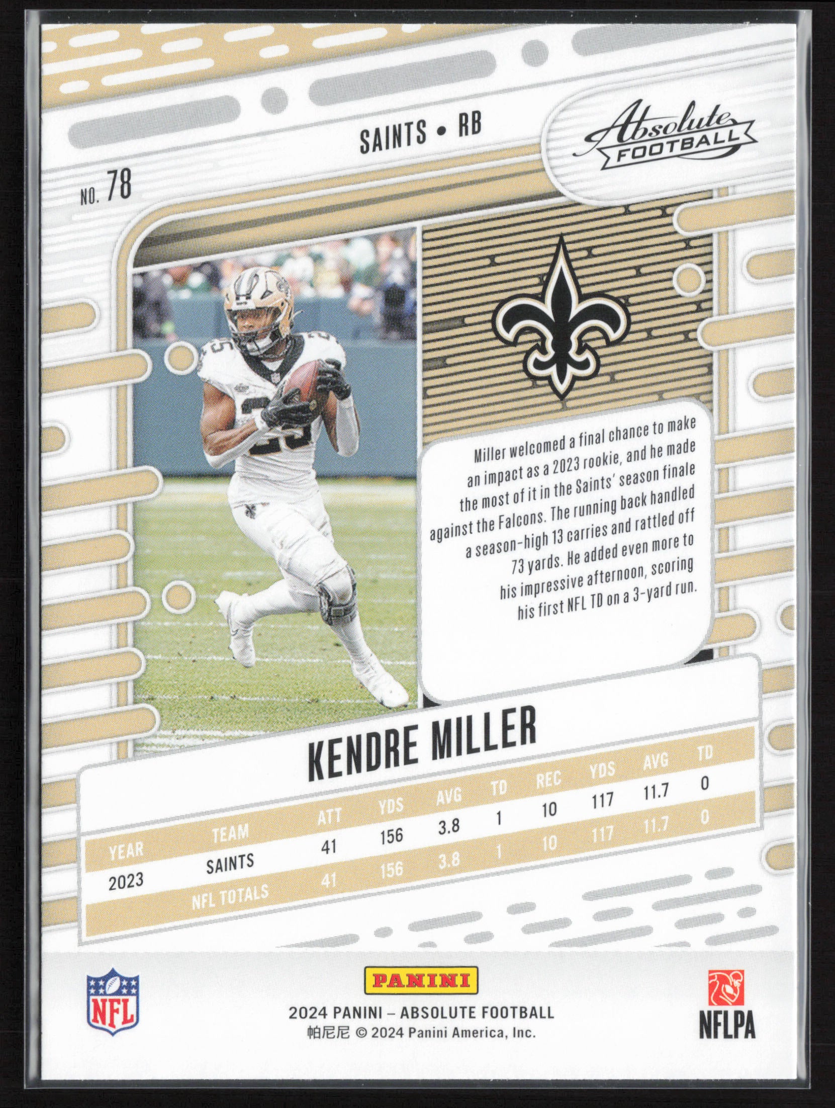 2024 Panini Absolute #78 Kendre Miller Retail