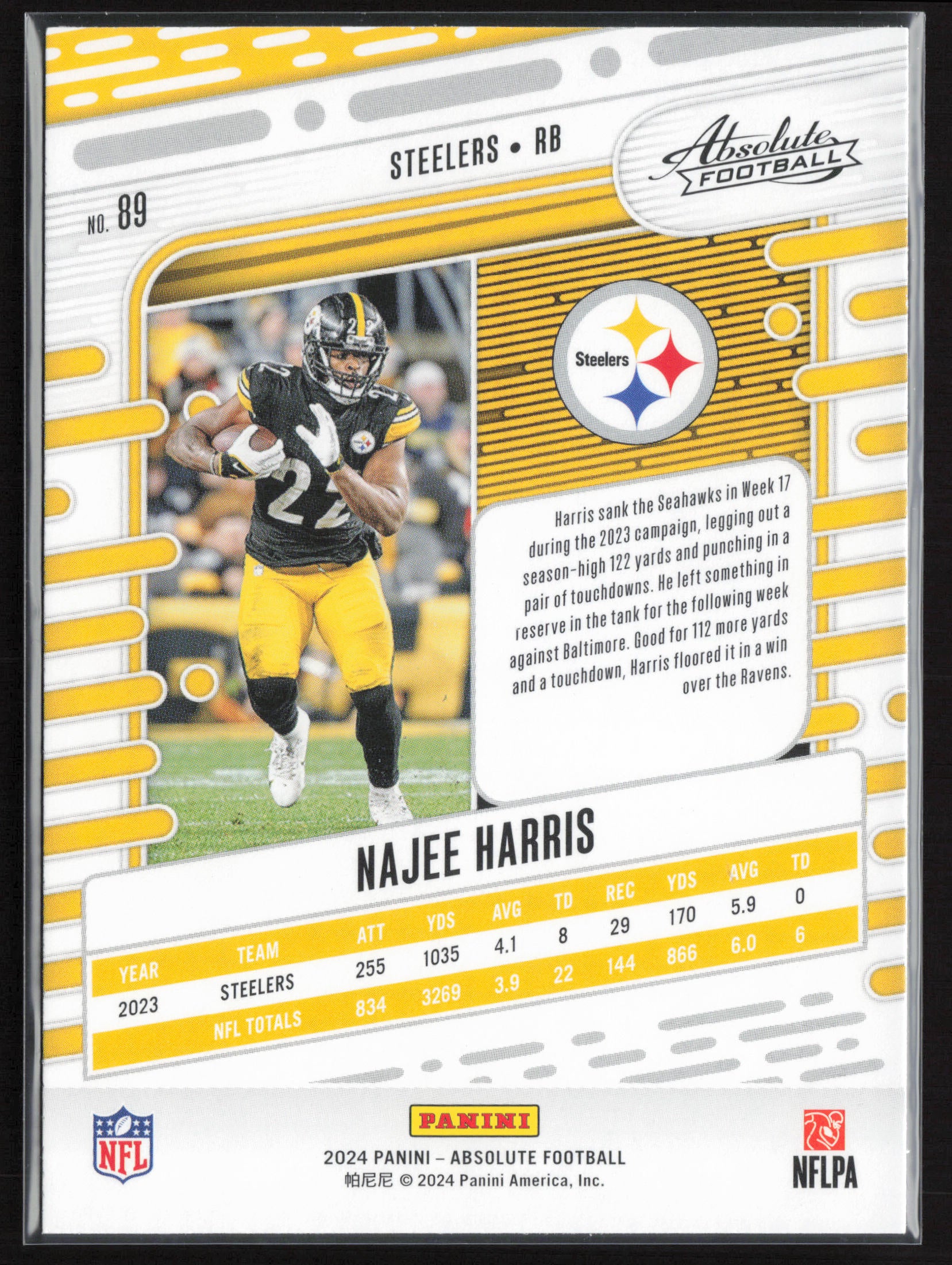 2024 Panini Absolute #89 Najee Harris Retail