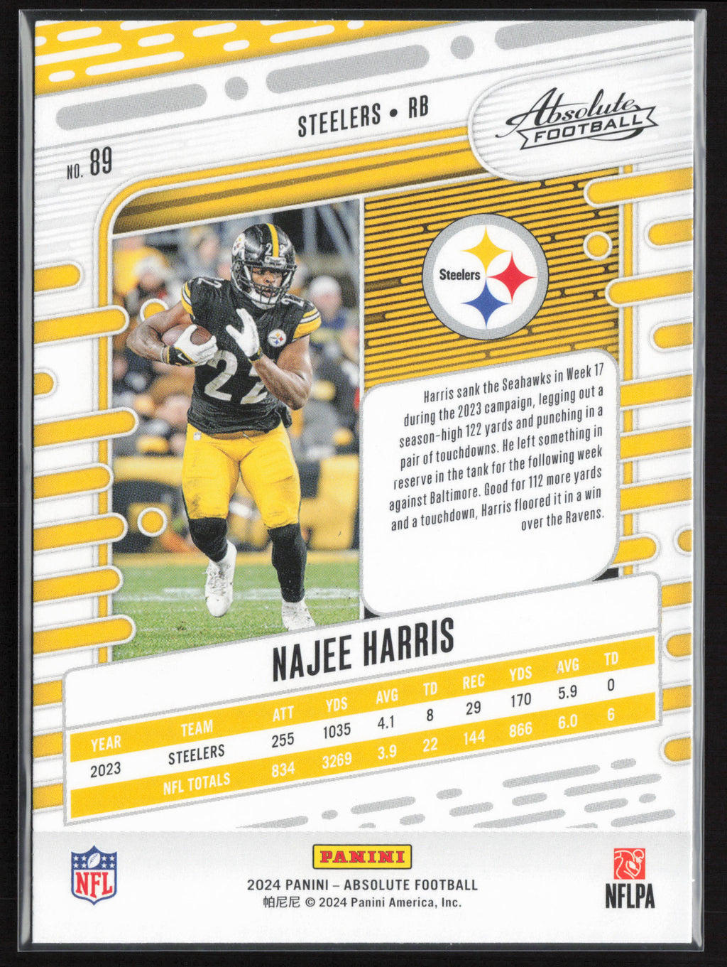 2024 Panini Absolute #89 Najee Harris Retail