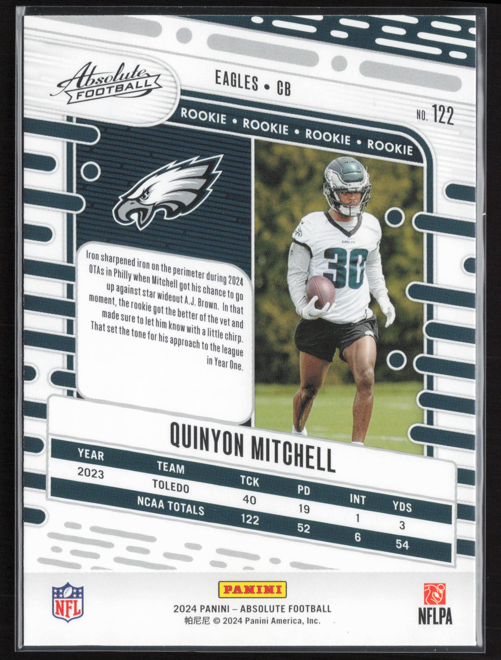 2024 Panini Absolute #122 Quinyon Mitchell Retail