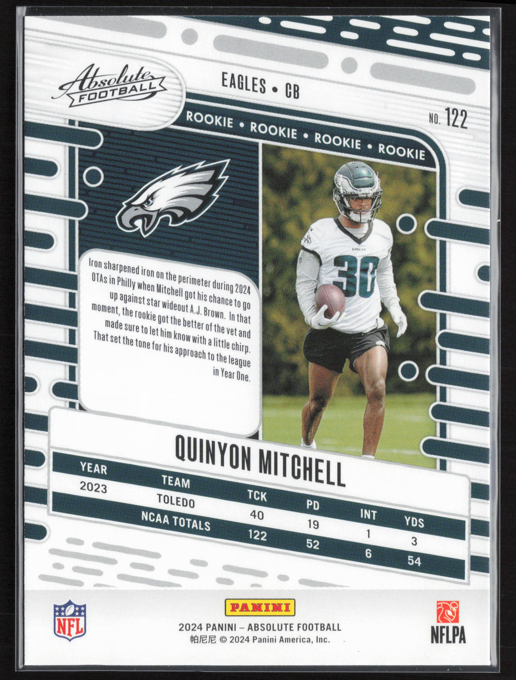 2024 Panini Absolute #122 Quinyon Mitchell Retail