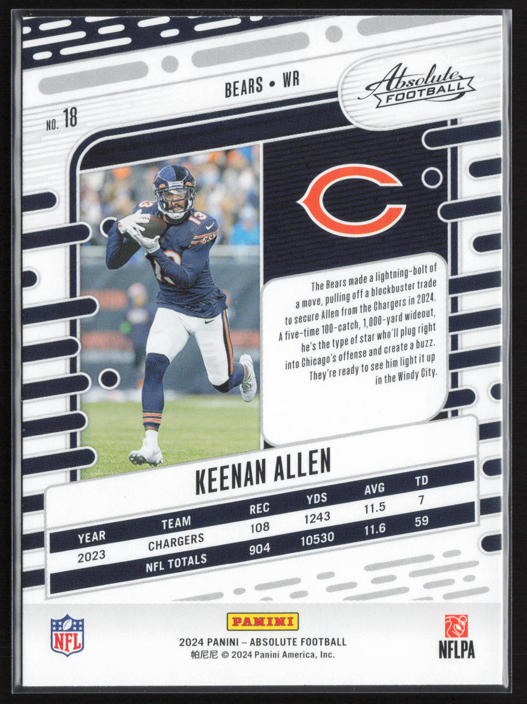 2024 Panini Absolute #18 Keenan Allen Retail