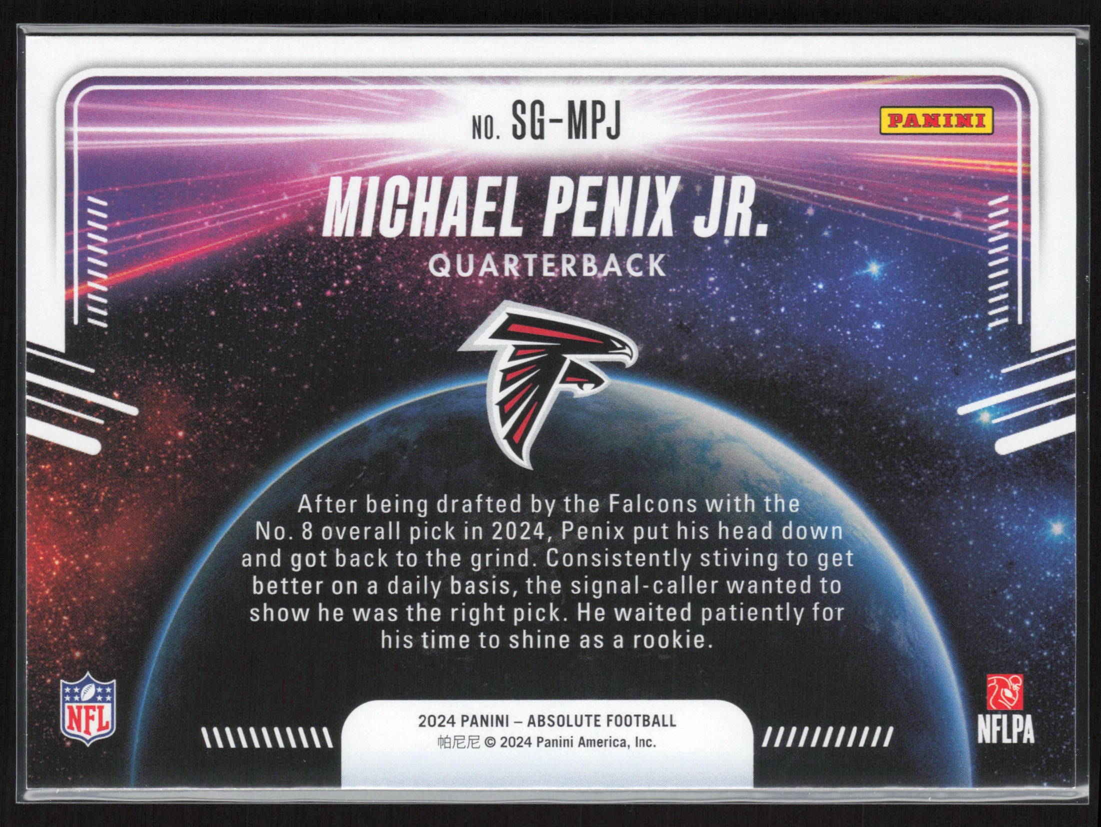 2024 Panini Absolute #SG-MPJ Michael Penix Jr. Star Gazing