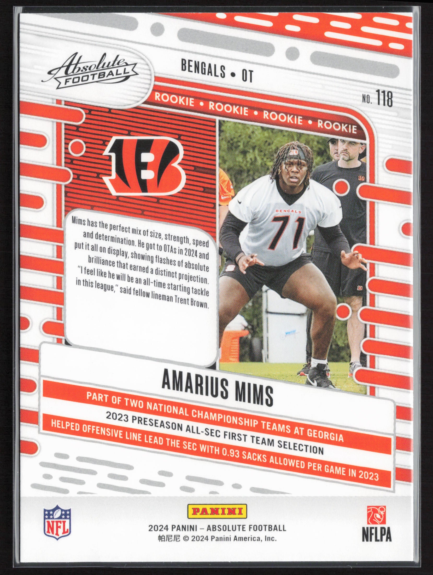 2024 Panini Absolute #118 Amarius Mims Retail