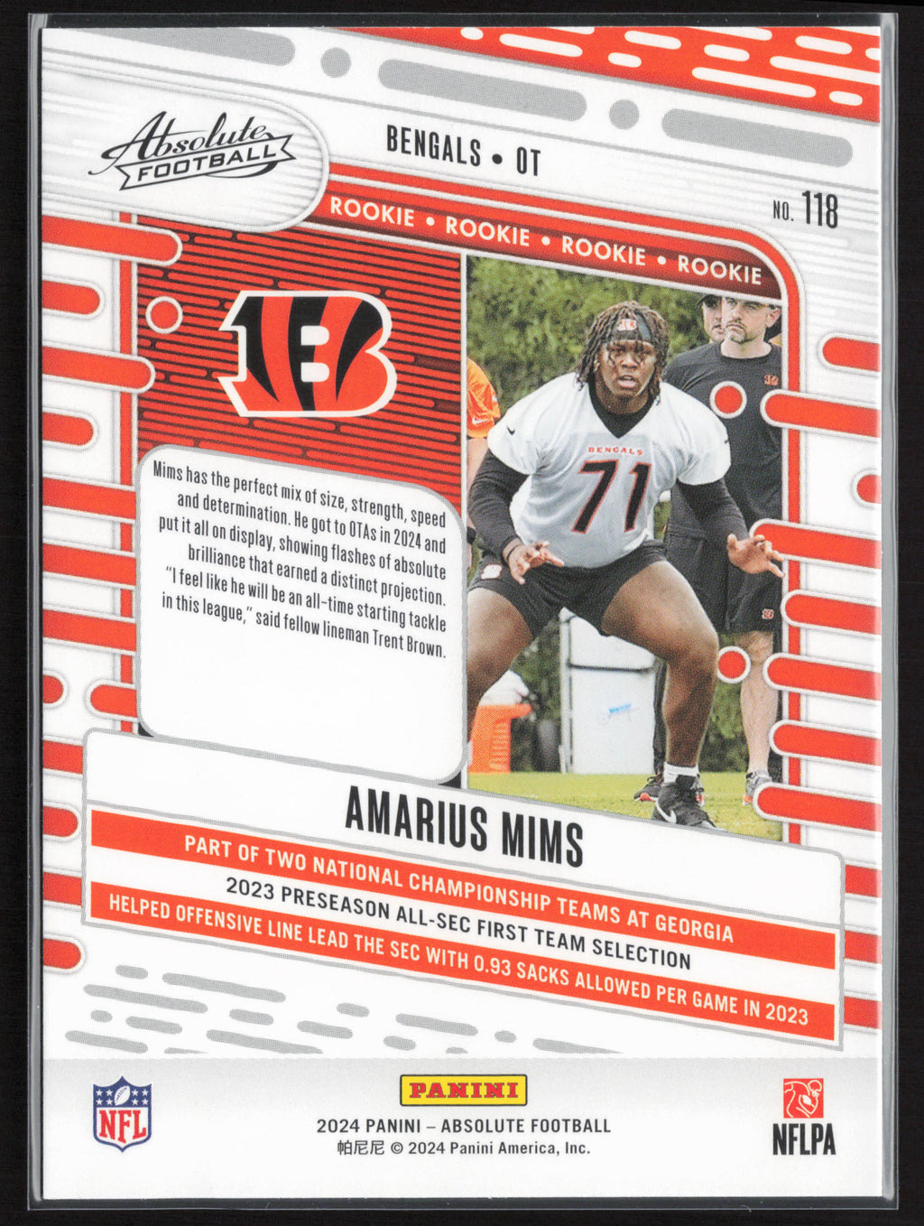 2024 Panini Absolute #118 Amarius Mims Retail