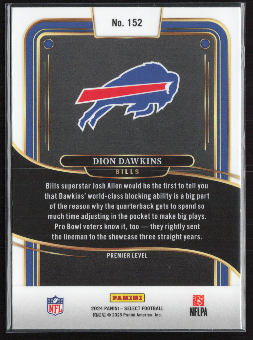 2024 Panini Select #152 Dion Dawkins