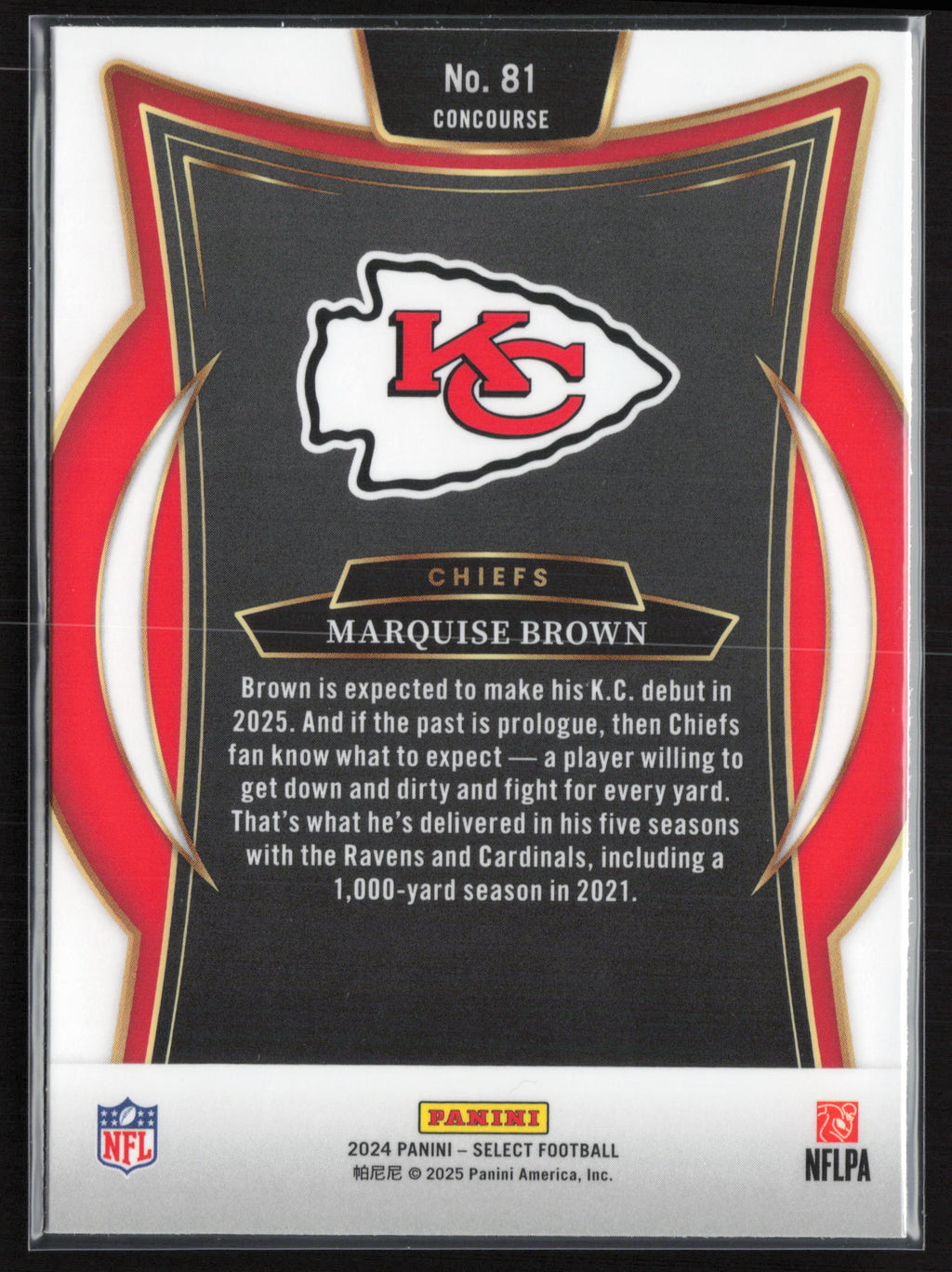 2024 Panini Select #81 Marquise Brown
