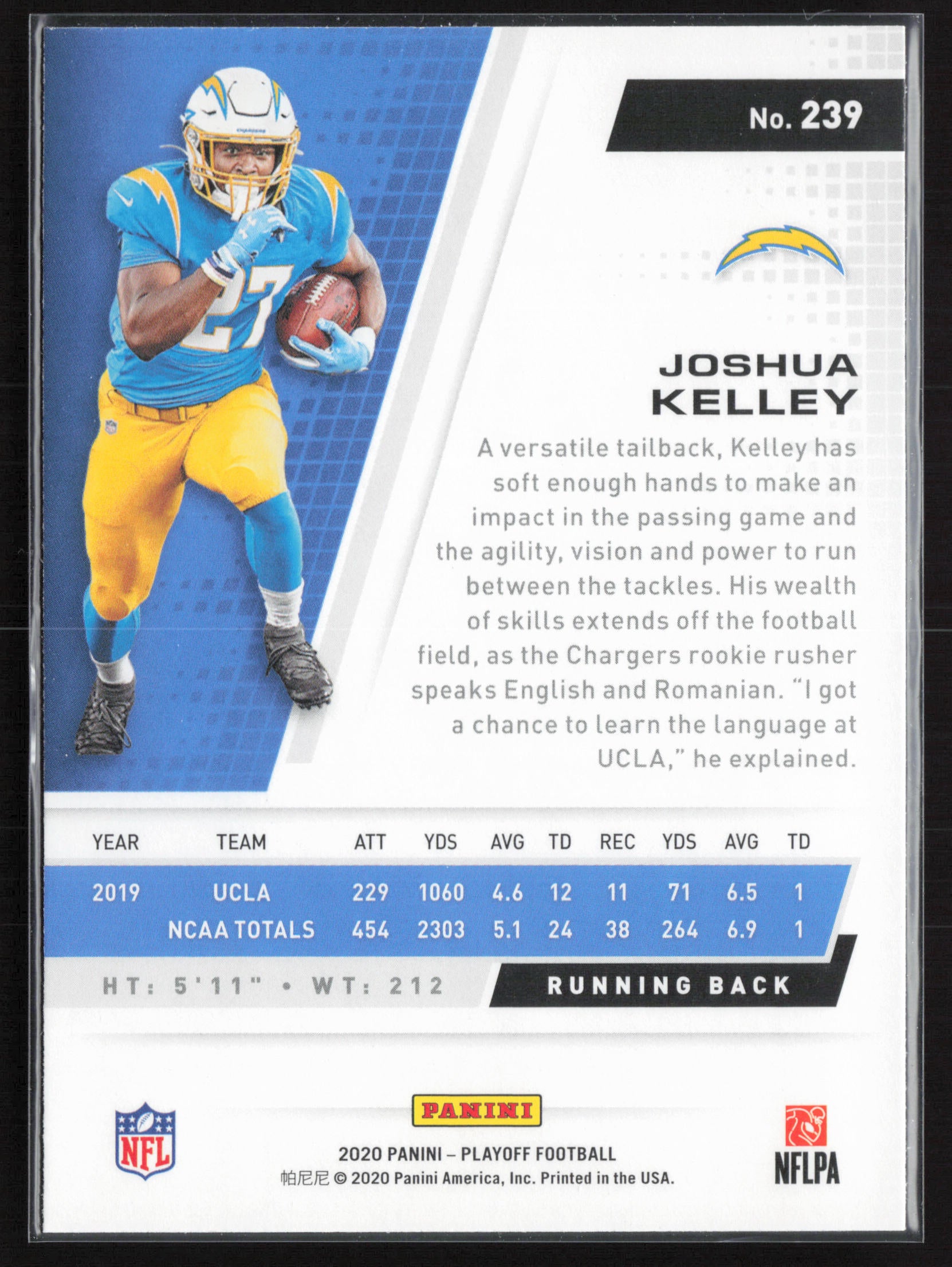 2020 Panini Playoff #239 Joshua Kelley