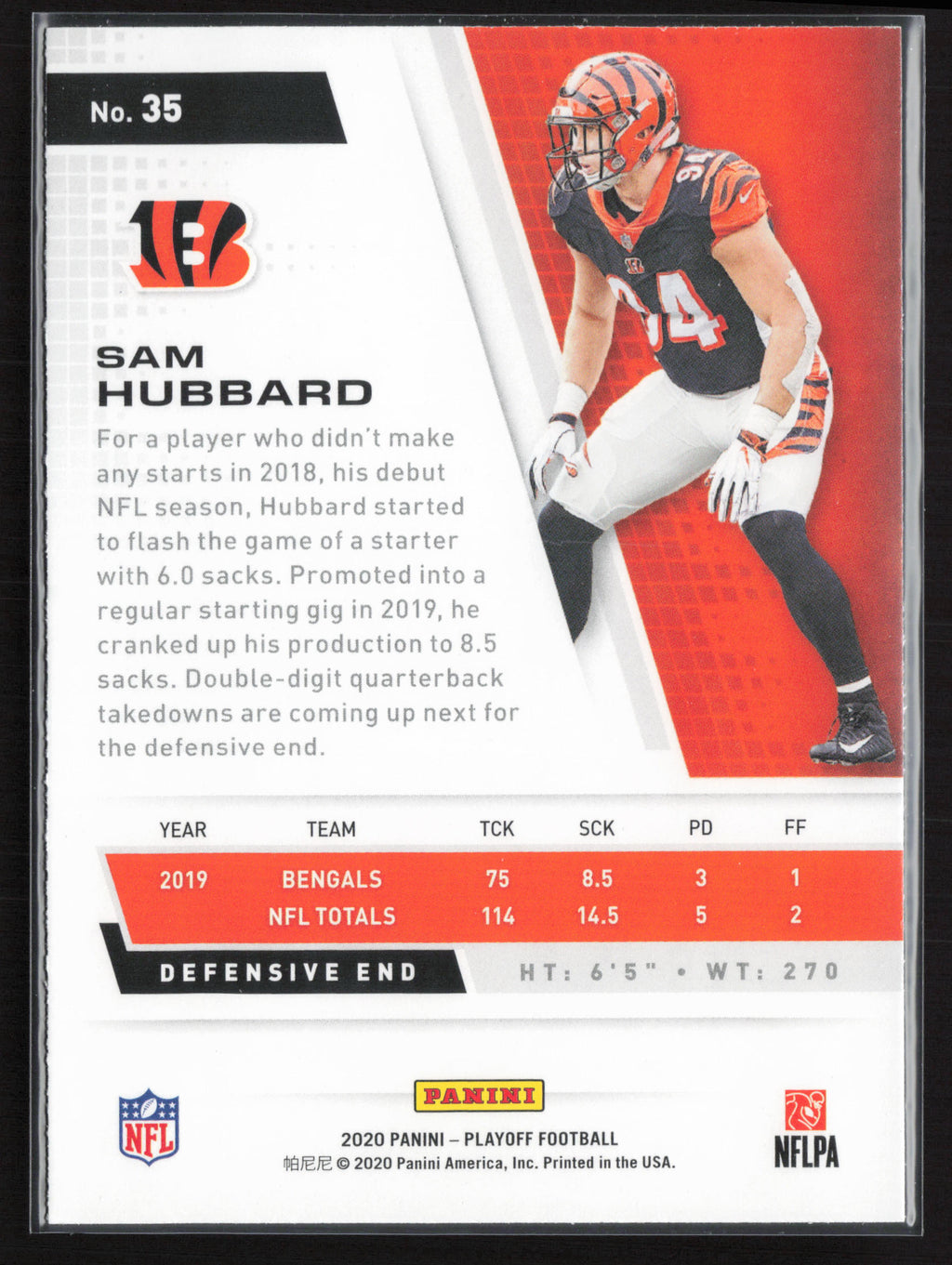 2020 Panini Playoff #35 Sam Hubbard