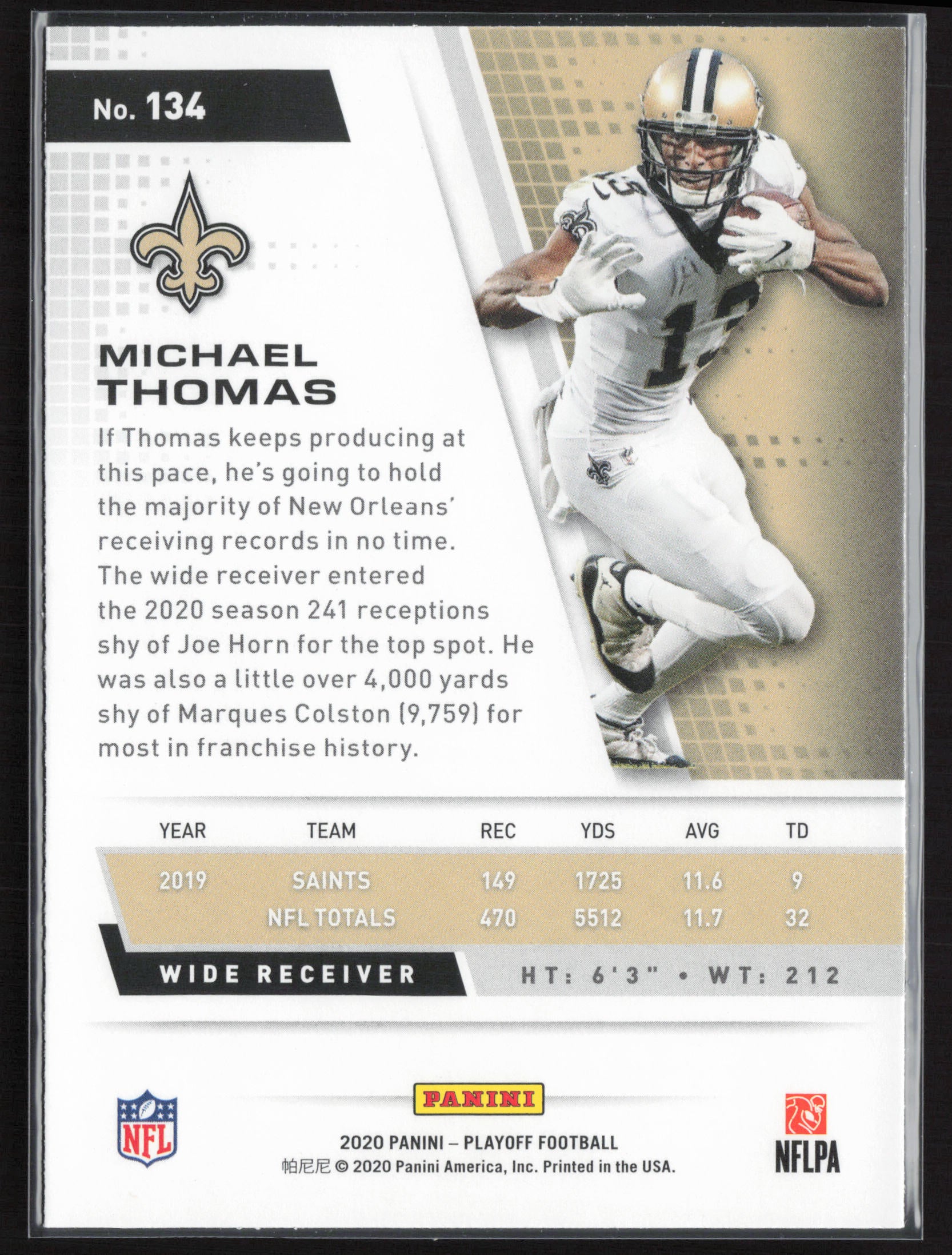 2020 Panini Playoff #134 Michael Thomas