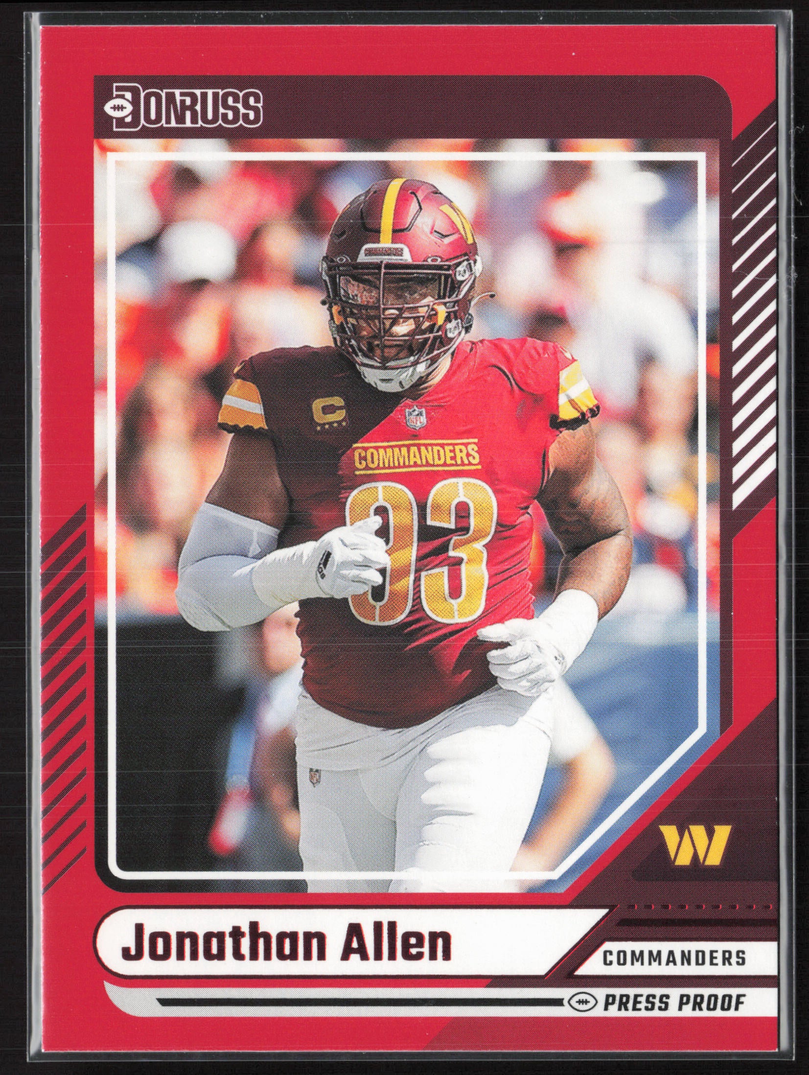 2024 Donruss #61 Jonathan Allen Press Proof Red