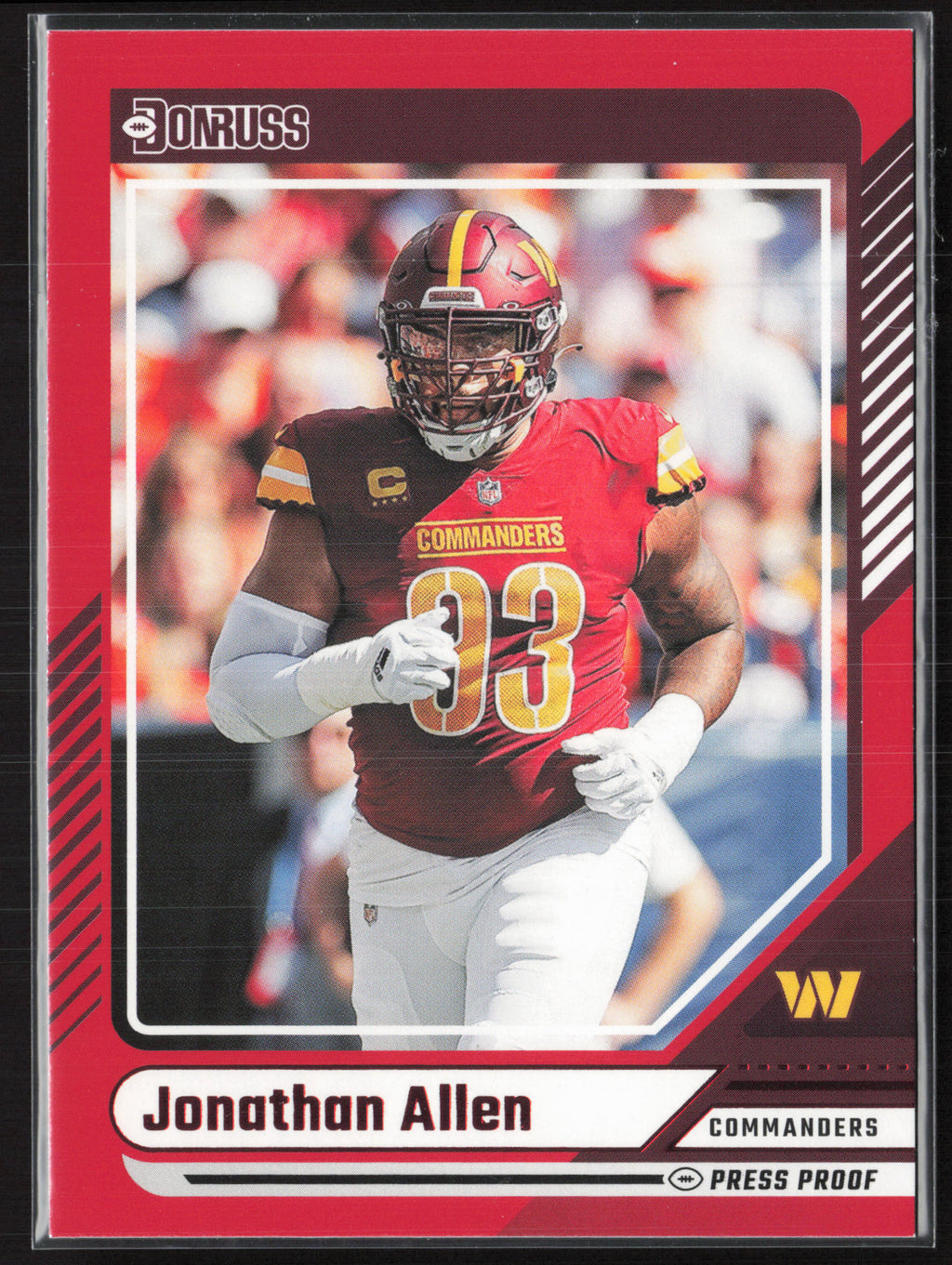 2024 Donruss #61 Jonathan Allen Press Proof Red