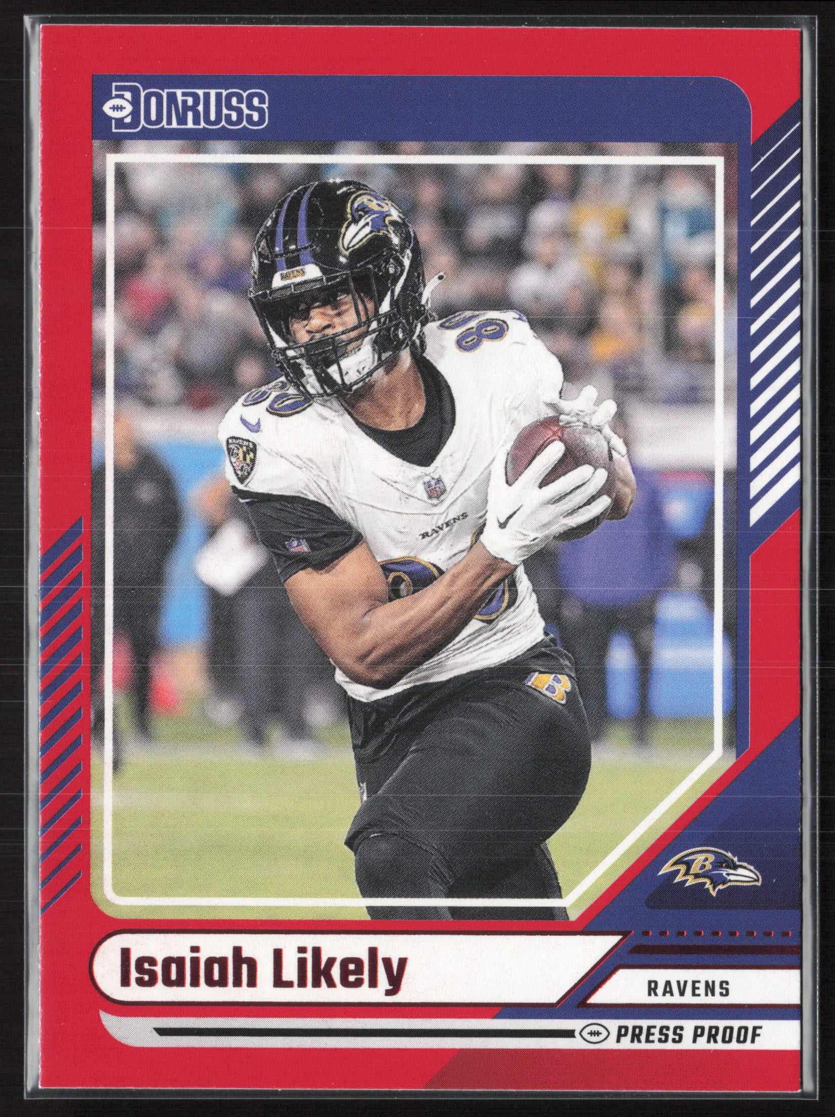 2024 Donruss #270 Isaiah Likely Press Proof Red