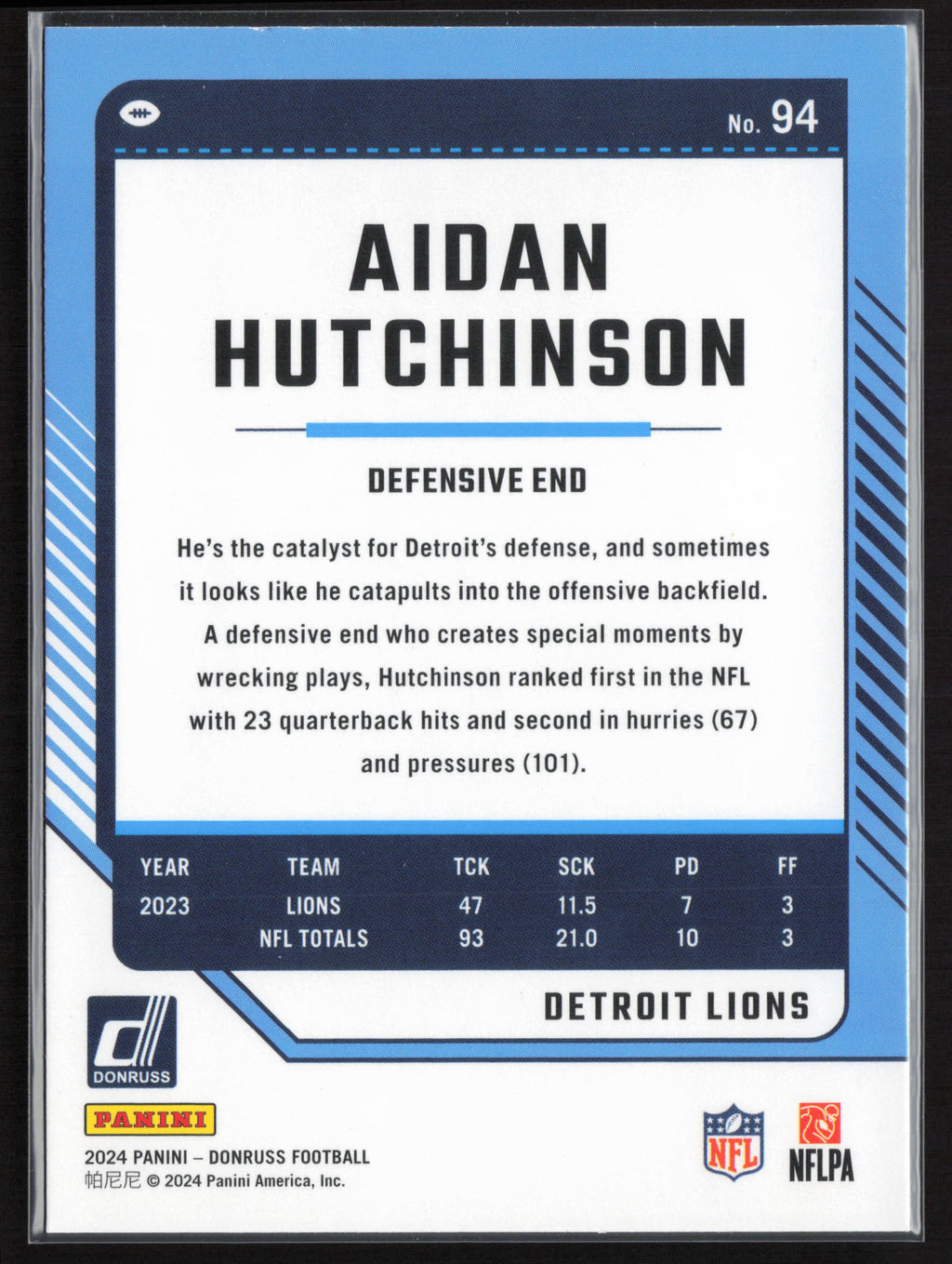 2024 Donruss #94 Aidan Hutchinson