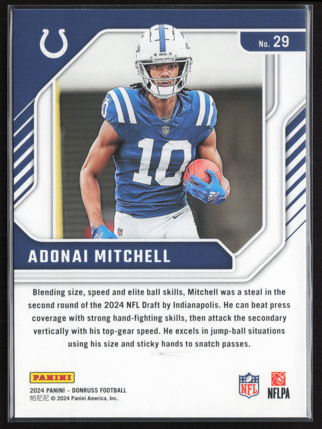 2024 Donruss #29 Adonai Mitchell The Elite Series Rookies