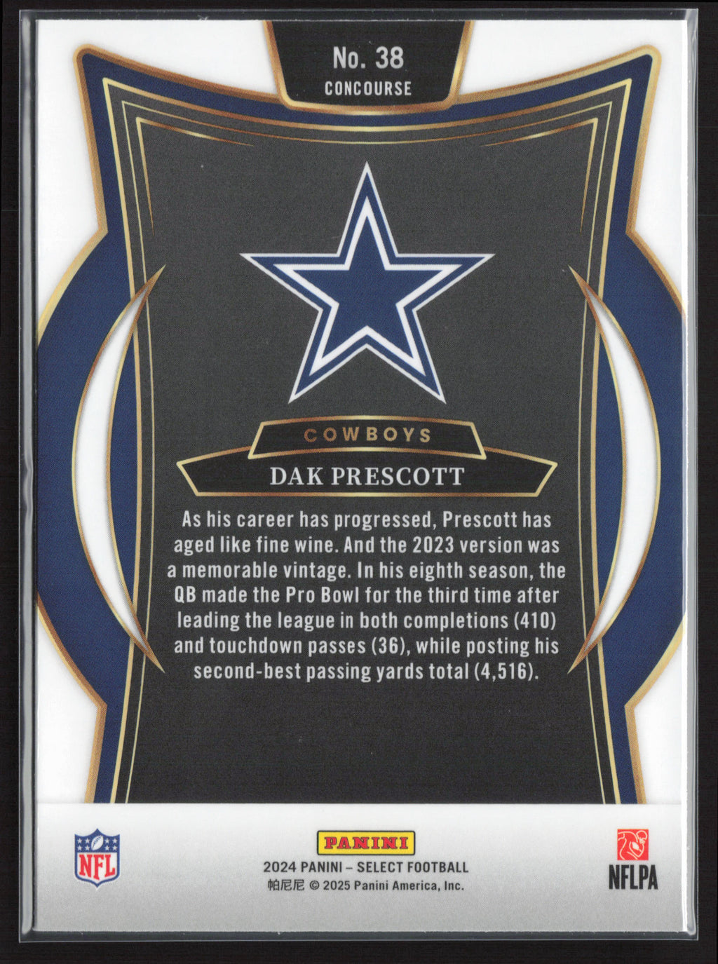 2024 Panini Select #38 Dak Prescott