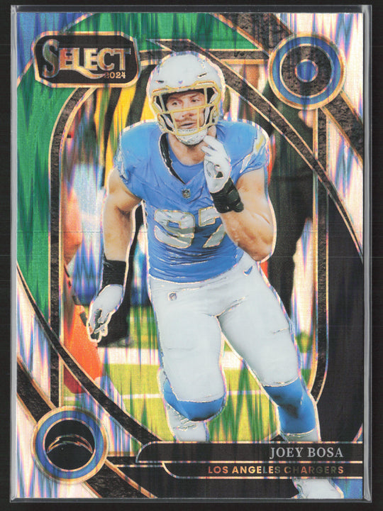2024 Panini Select #270 Joey Bosa Black & Green Prizm Shock