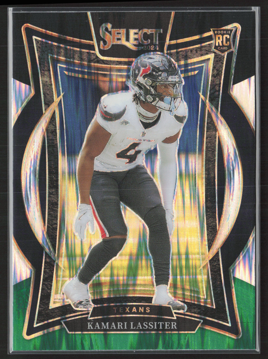 2024 Panini Select #77 Kamari Lassiter Black & Green Prizm Shock