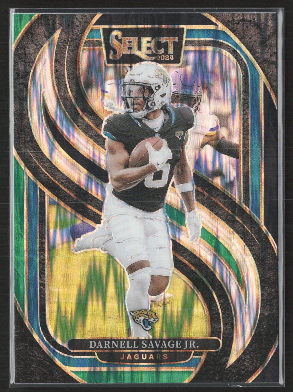 2024 Panini Select #144 Darnell Savage Jr. Black & Green Prizm Shock