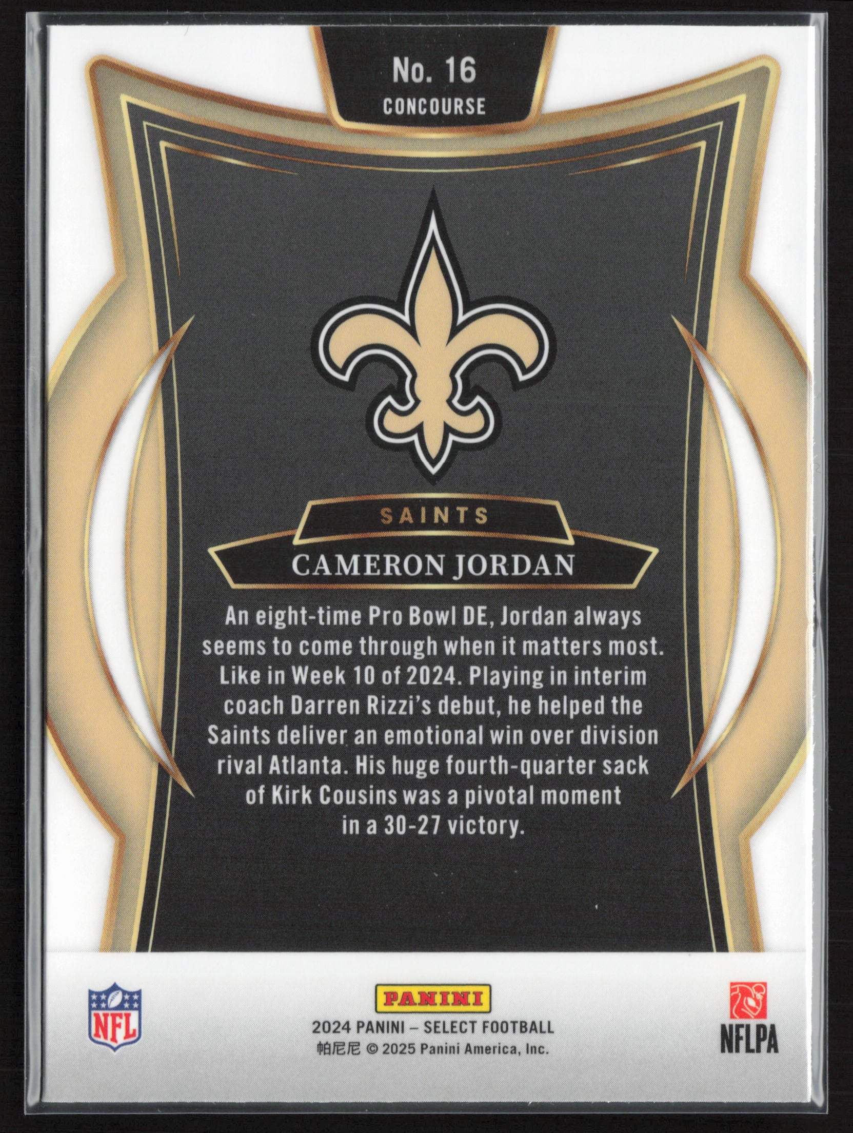 2024 Panini Select #16 Cameron Jordan