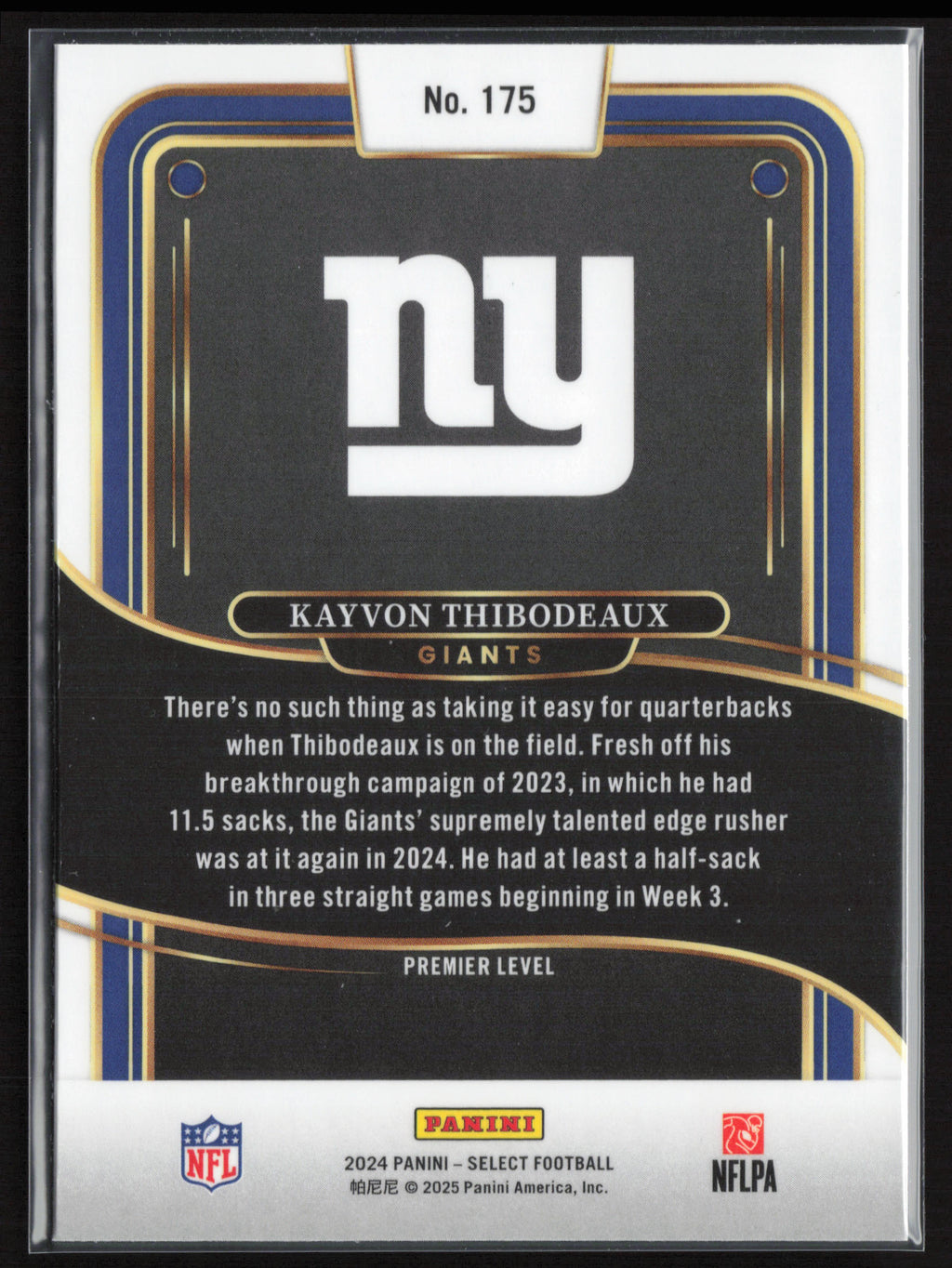 2024 Panini Select #175 Kayvon Thibodeaux